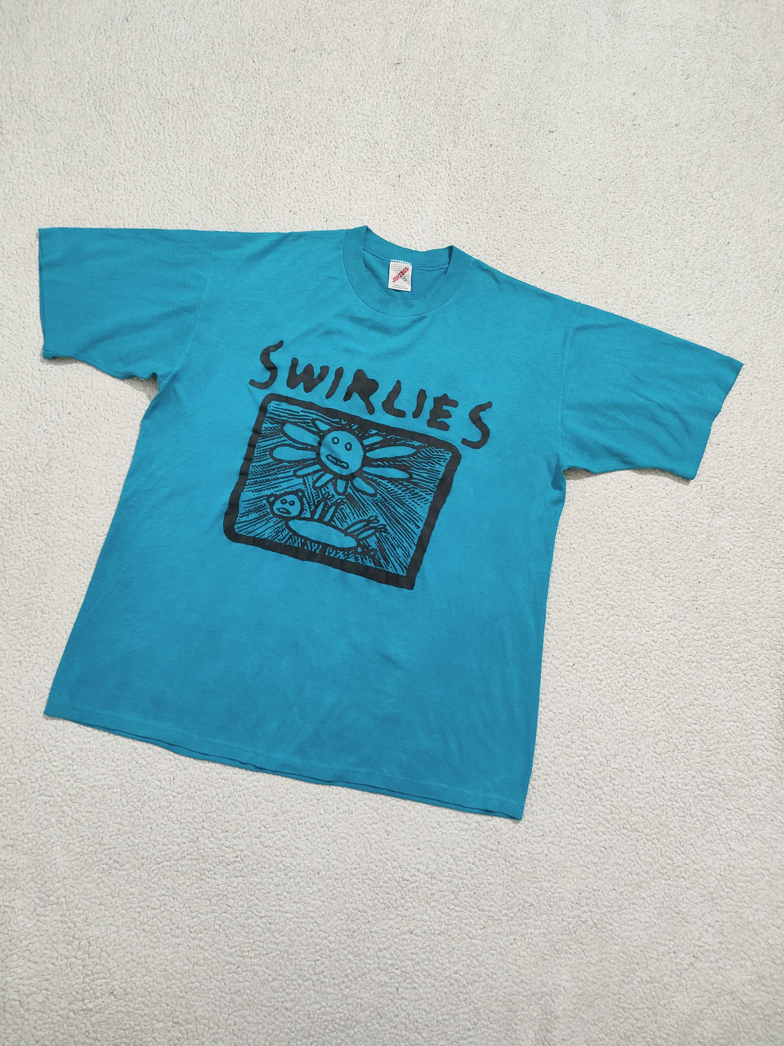 Band Tees 90s SWIRLIES Vintage Band T-Shirt SHOEGAZE THE SWIRLIES Size US XL / EU 56 / 4 - 2 Thumbnail