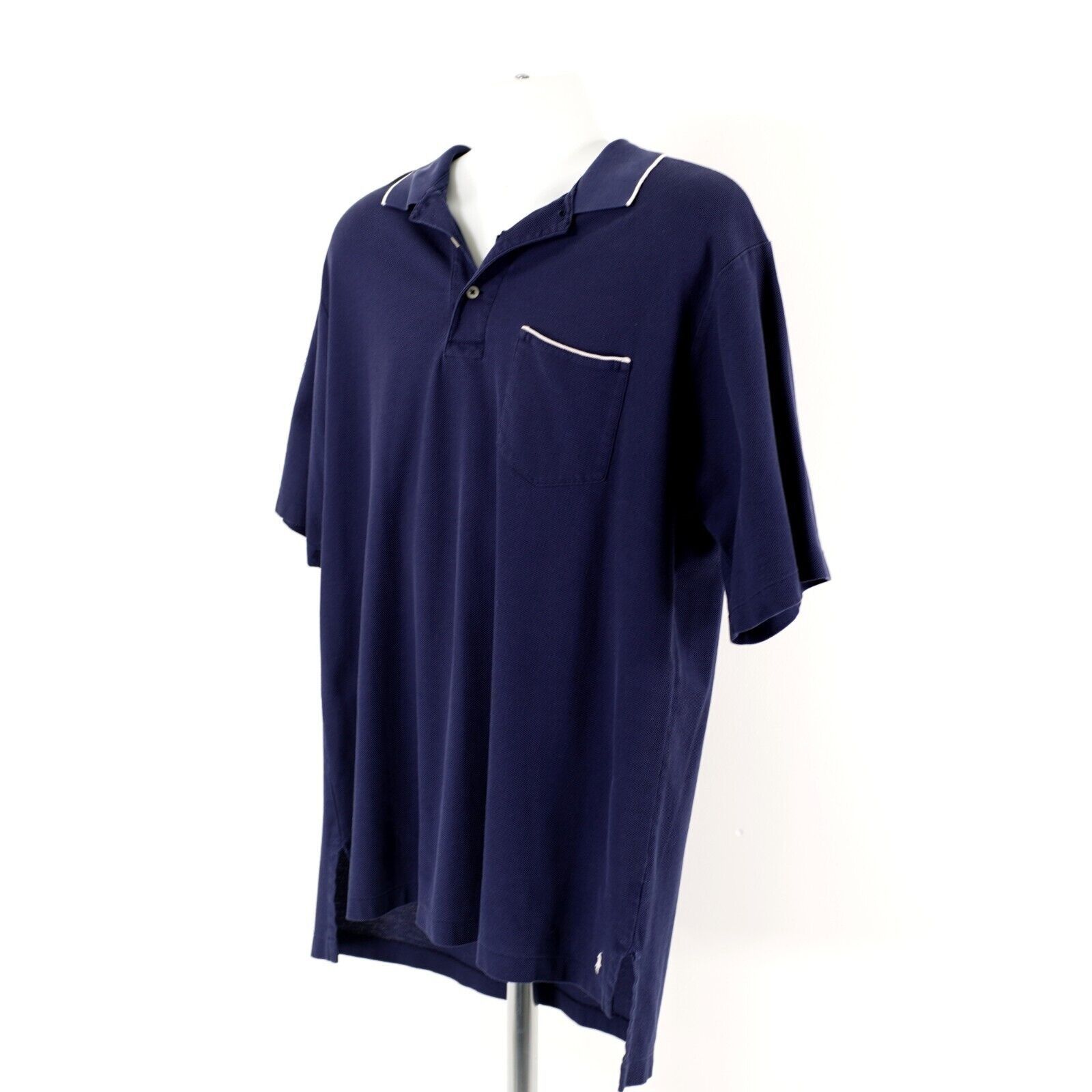 Ralph Lauren Polo Golf Ralph Lauren Blue Solid XL Cotton Polo Collared Sh Size US XL / EU 56 / 4 - 6 Thumbnail
