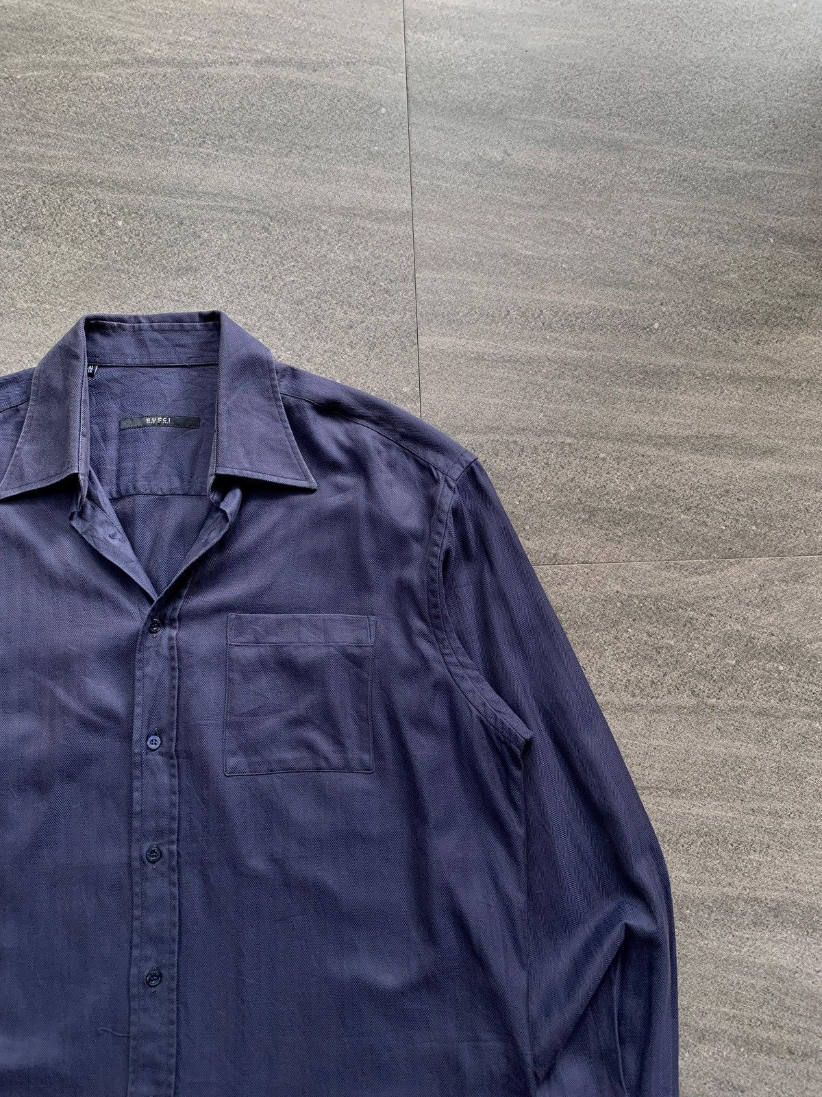 Gucci FREE TAX! Cotton Weave Ls Shirt by Tom Ford Size US M / EU 48-50 / 2 - 3 Thumbnail
