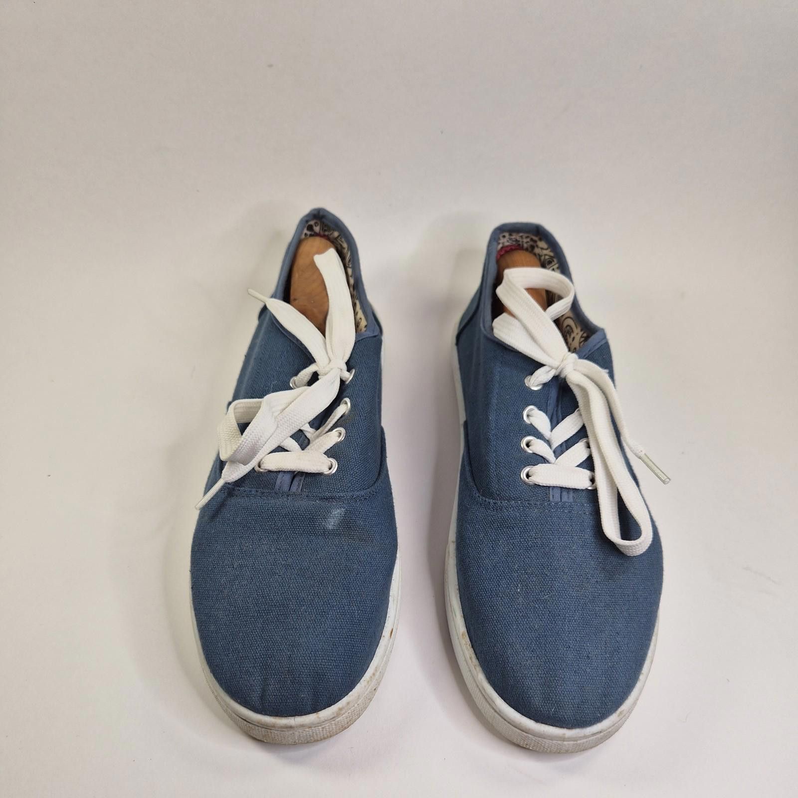 Other Chic Vtg 90s Women's Denim Jean Sz 8 Lace Up Sneakers Shoes Size US 8 / IT 38 - 7 Thumbnail
