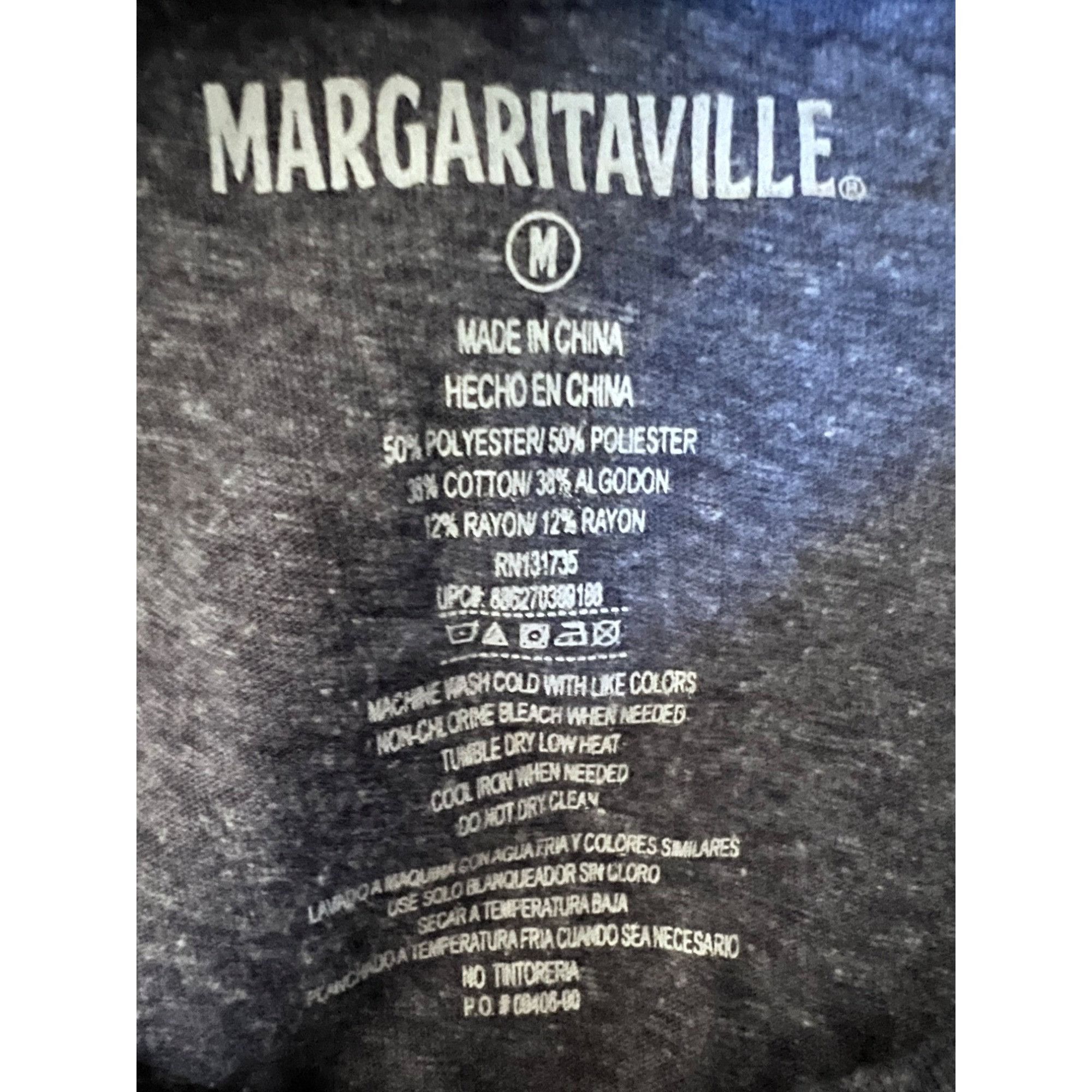 Other Jimmy Buffett Margaritaville Blue Double Graphic T-Shirt Med Size US M / EU 48-50 / 2 - 6 Thumbnail