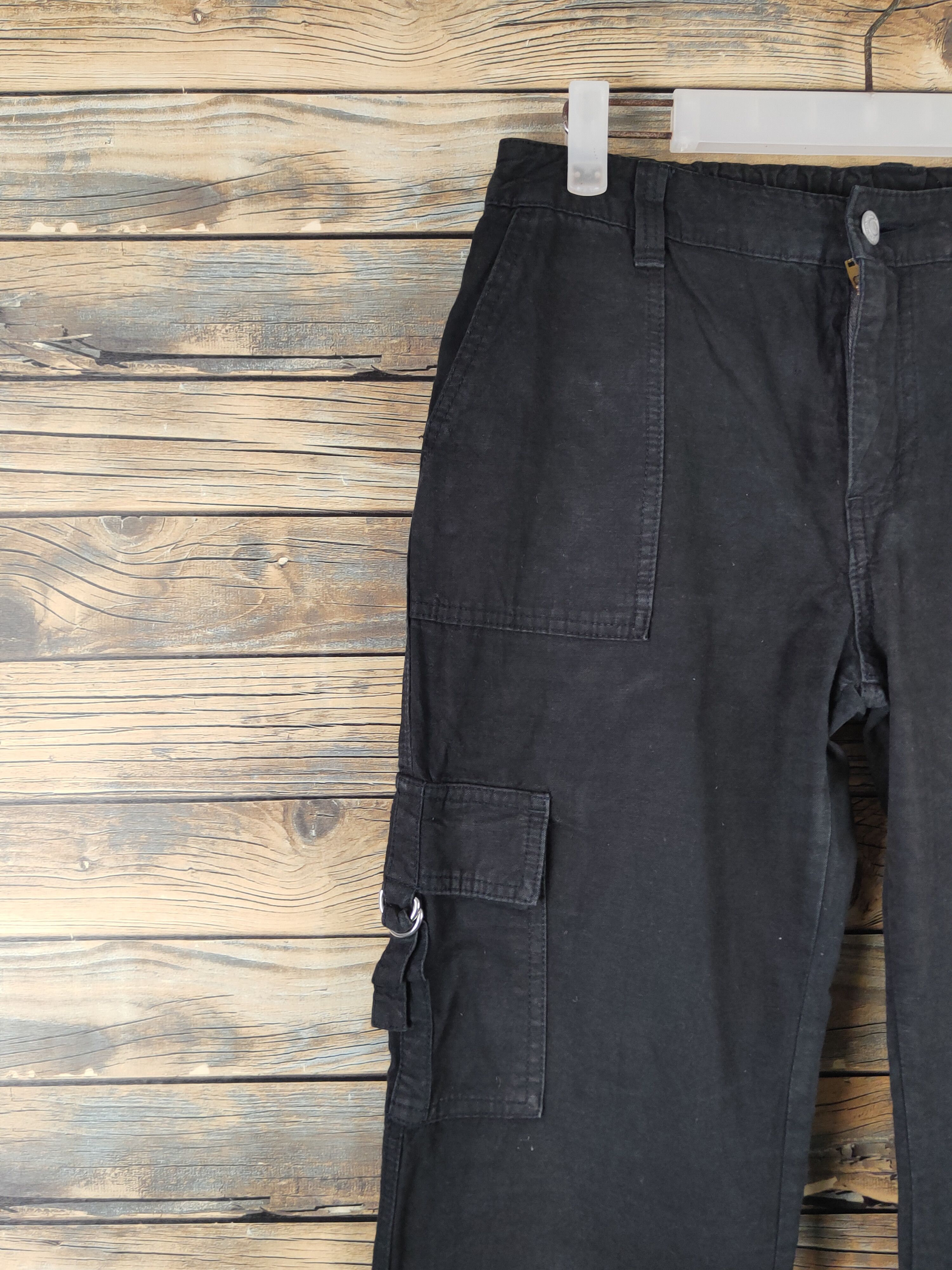 Japanese Brand DL Japanese Brand Black Multipocket Cargo Pants #769 Size US 27 - 3 Thumbnail