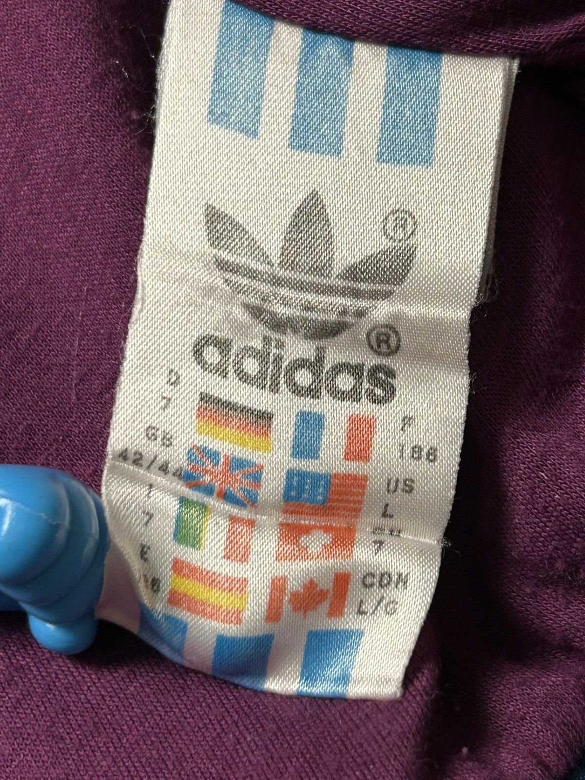 Adidas Vintage 90's Adidas Small Logo Track Jacket Retro Rave Y2K Size US L / EU 52-54 / 3 - 6 Thumbnail
