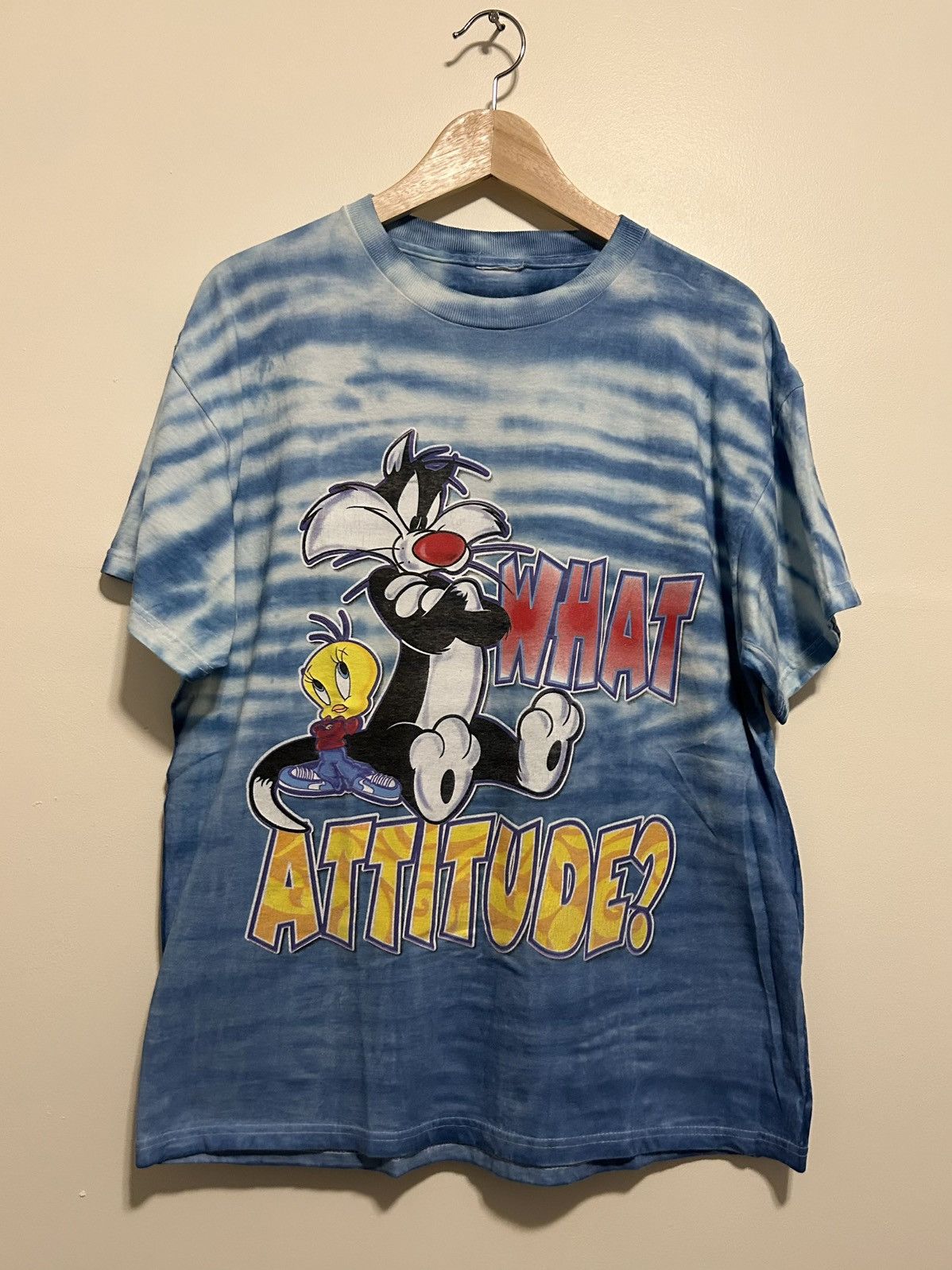 1990s Vintage “What Attitude” Sylvester Warner Bros Tee