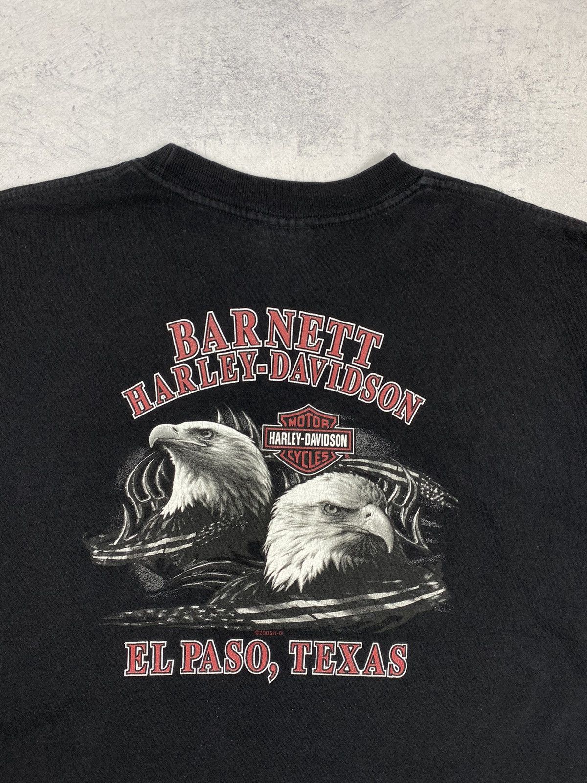 Harley Davidson Harley Davidson 2005 Motorcycle Barnett El Paso Texas Tee Size US XL / EU 56 / 4 - 13 Thumbnail