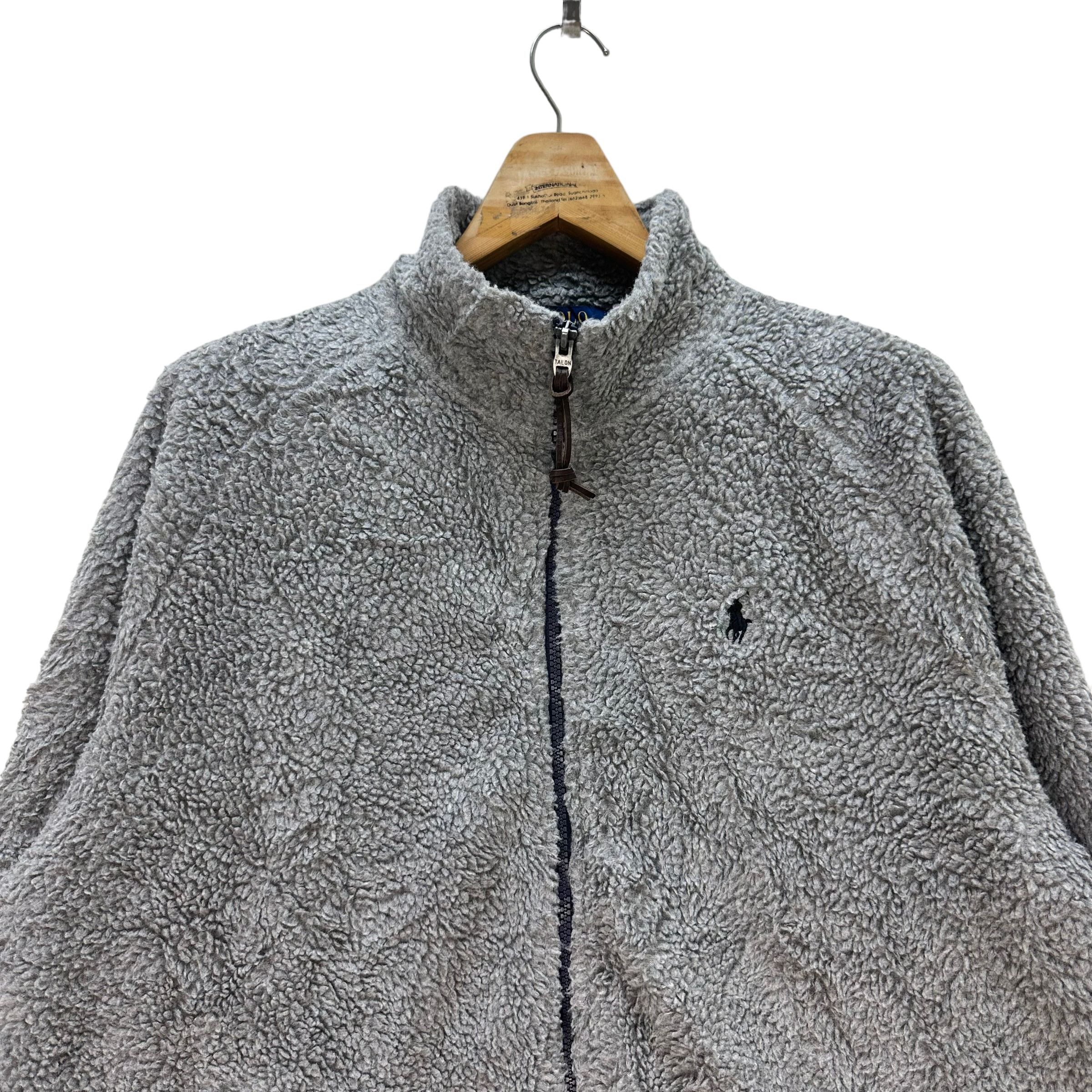 Polo Ralph Lauren POLO RL DEEP PILE FLEECE JACKET TALON ZIP #8373-006 Size US L / EU 52-54 / 3 - 2 Thumbnail