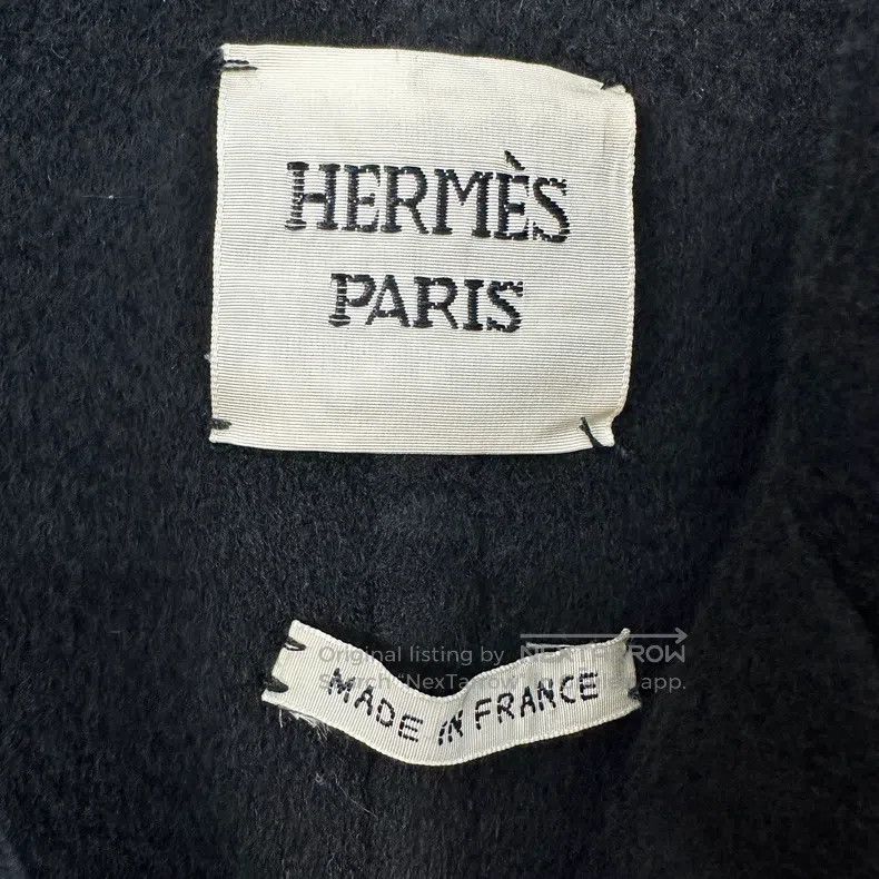 Hermes Hermes Black Double-breasted Short Nappa Cashmere Coat Size XS / US 0-2 / IT 36-38 - 4 Thumbnail