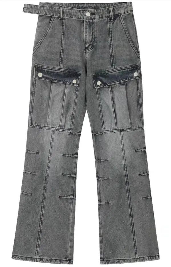 VIBE Vintage street wash micro-flared jeans Size US 32 / EU 48 - 7 Thumbnail