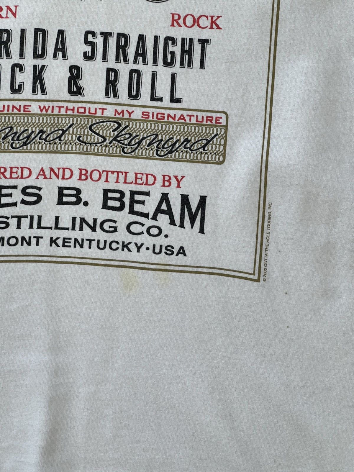 Band Tees Vintage 2003 Lynyrd Skynyrd James Beam Band Tee Large Size US L / EU 52-54 / 3 - 5 Thumbnail