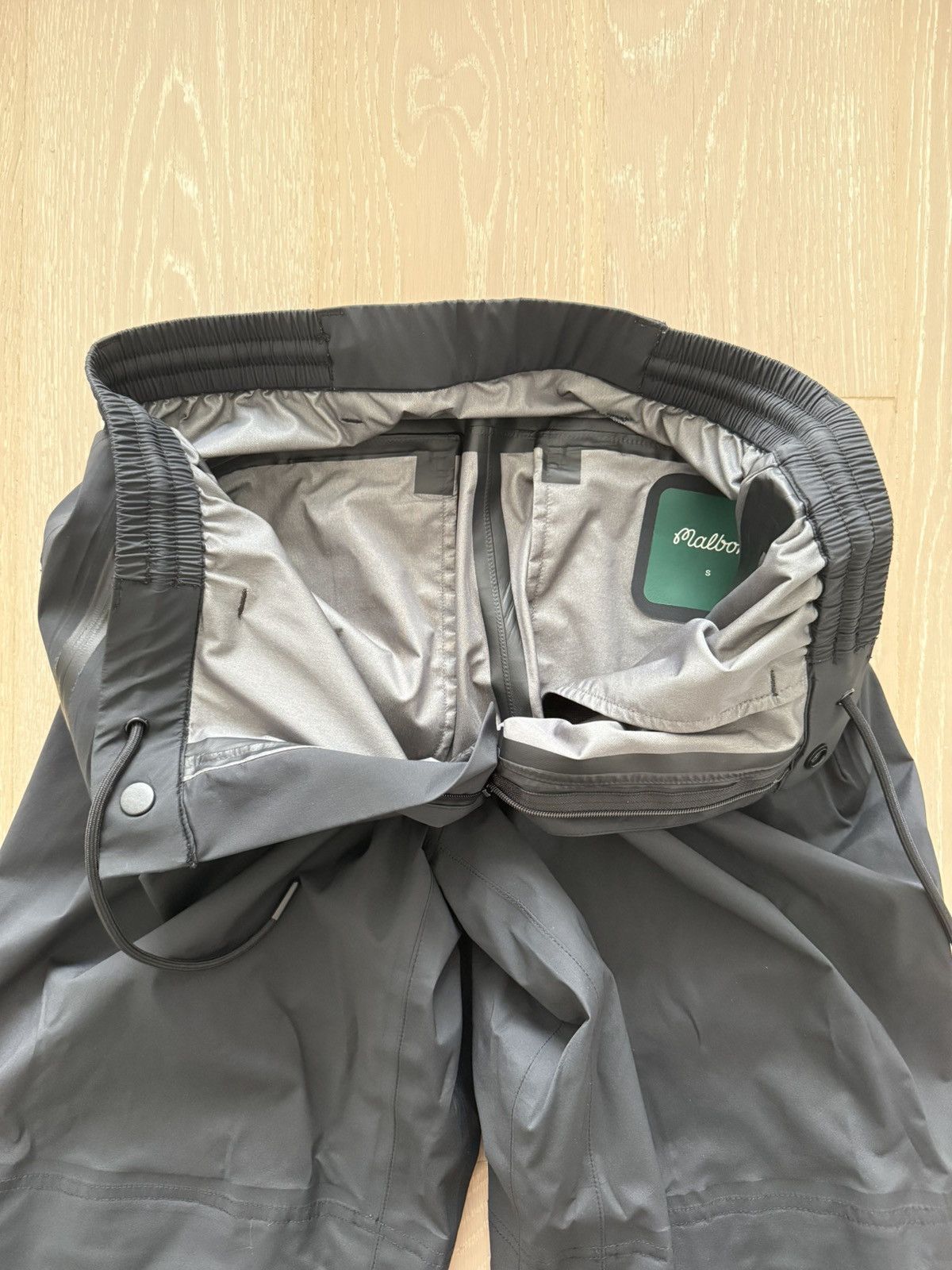 Malbon Malbon Black Flint Rain Pants Size US 31 - 10 Thumbnail