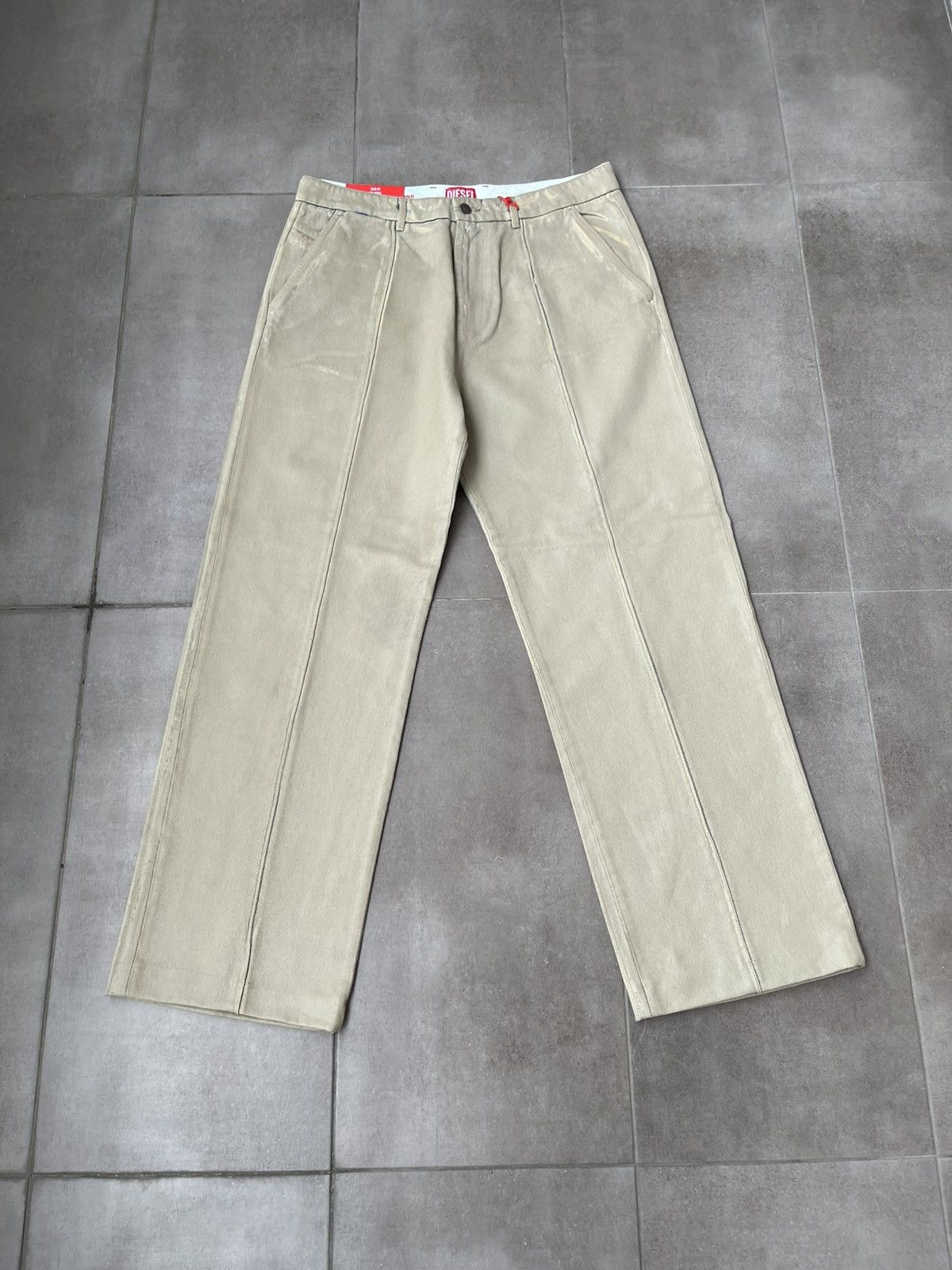 Diesel !DS! SS24 Diesel D-Chino-Work Rubber Trousers Size US 32 / EU 48 - 4 Thumbnail