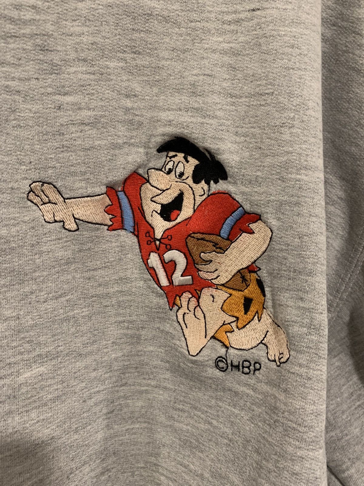 Vintage 90s Blitz Studios Fred Flintstone Football crewnexk Size US L / EU 52-54 / 3 - 2 Thumbnail