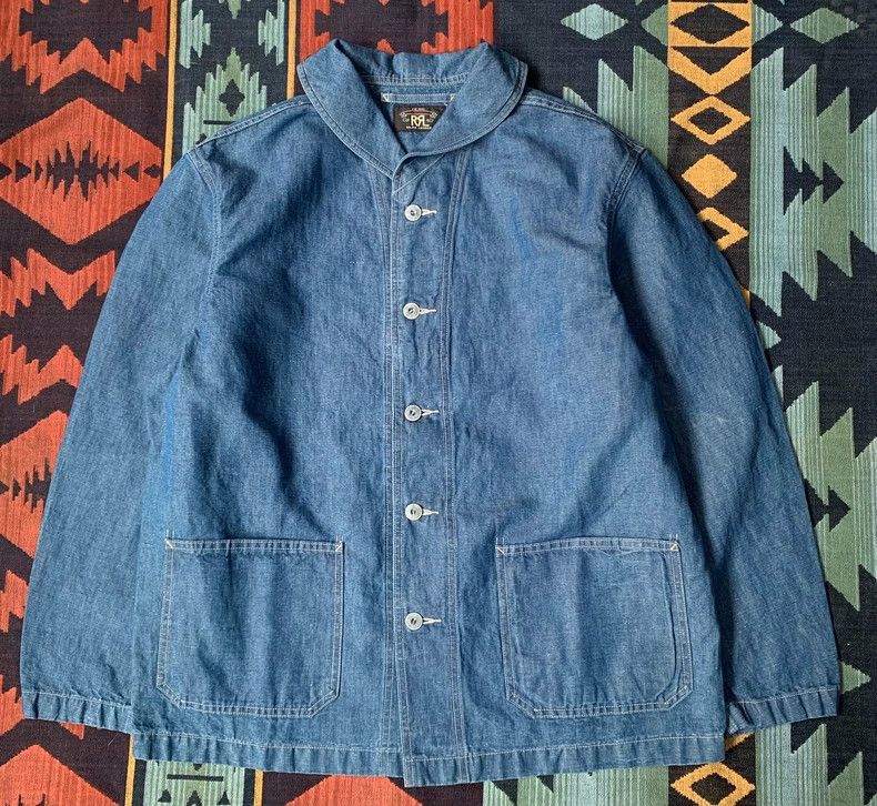 RRL Ralph Lauren RRL Ralph Lauren Indigo 1940s Navy workwear jacket 194 Size US L / EU 52-54 / 3 - 2 Thumbnail