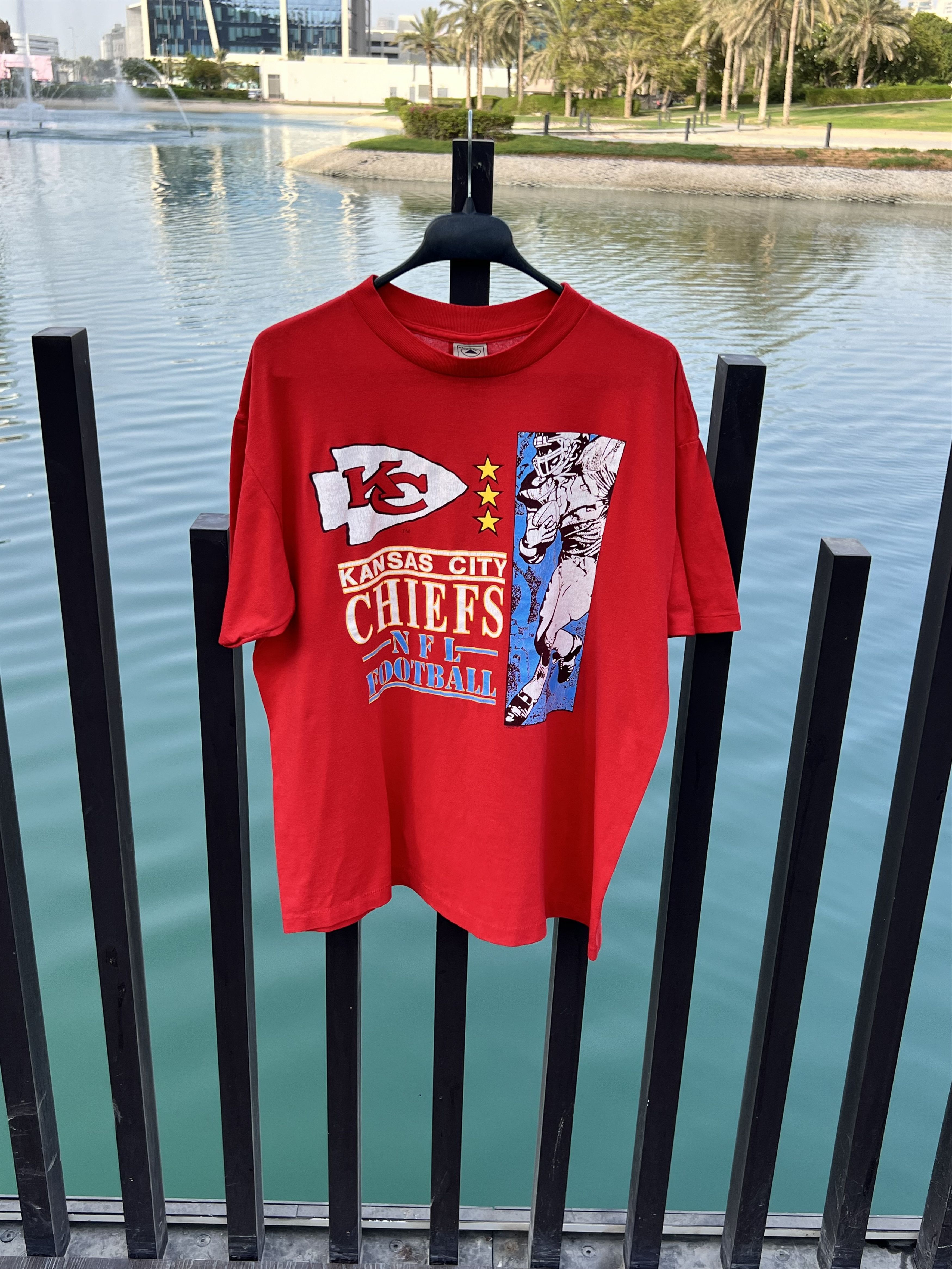 NFL Vintage kansas City Chiefs T-shirt Nfl Size US XL / EU 56 / 4 - 1 Thumbnail