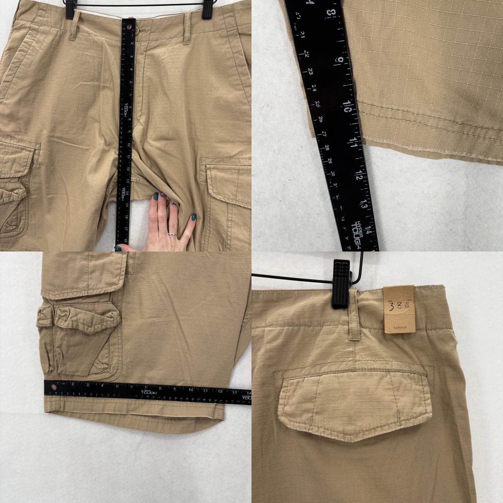 J.Crew J.Crew Cargo Shorts Mens 38 Beige Ripstop Cotton 11 Inseam Utility Hiking NWT Size US 38 / EU 54 - 8 Thumbnail