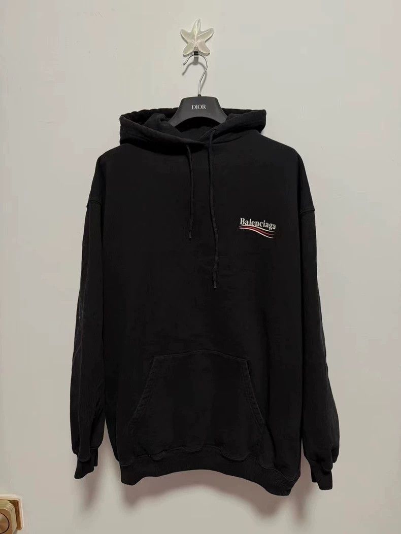 Balenciaga Balenciaga Black Coke Logo Hoodie M Size US M / EU 48-50 / 2 - 1 Thumbnail