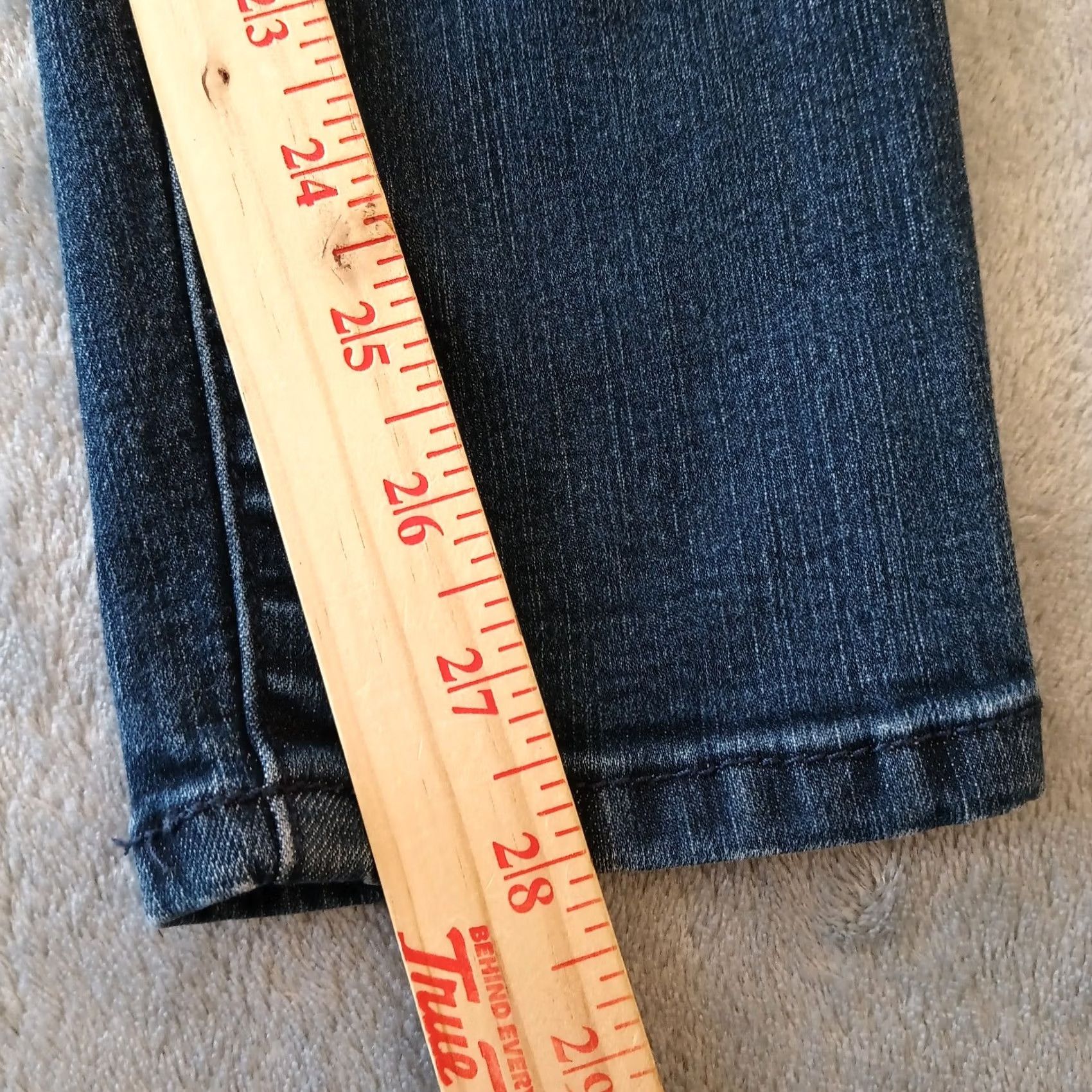 Vintage Democracy Absolution Skinny Jeans Womens Size 14 Blue Dark Wash Stretch 34x28 Jeans Women 5-Pocket Denim Size 36" / US 14 / IT 50 - 5 Thumbnail