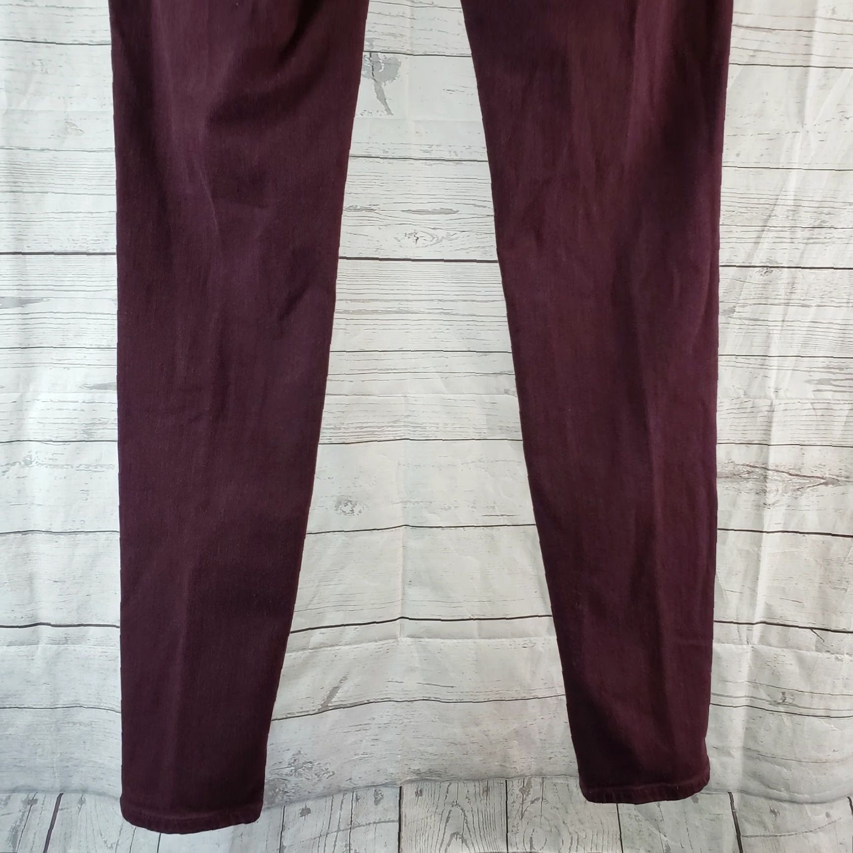 Vintage Lila Ryan Womens Skinny Jeans Sz 29 Purple Mid Rise Cotton Blend Denim 31.5 Inseam Womens Size 29" - 5 Thumbnail
