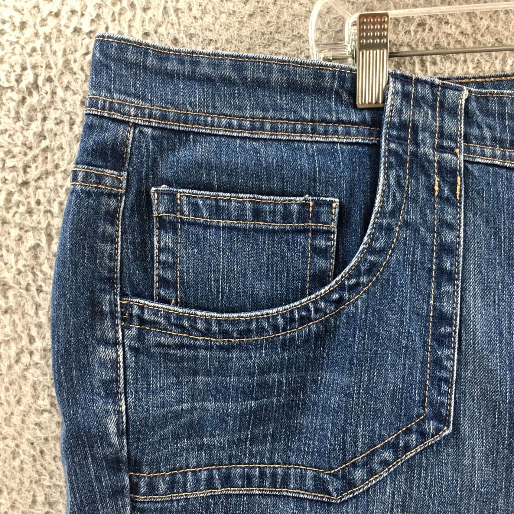 Calvin Klein Calvin Klein Porkchop Pocket Crop Mini Roll Jeans Womens 24W Blue Crop Jeans Womens 24W Blue Calvin Klein Porkchop Pocket Crop Mini Roll Jeans Size 42" / US 20 - 3 Thumbnail
