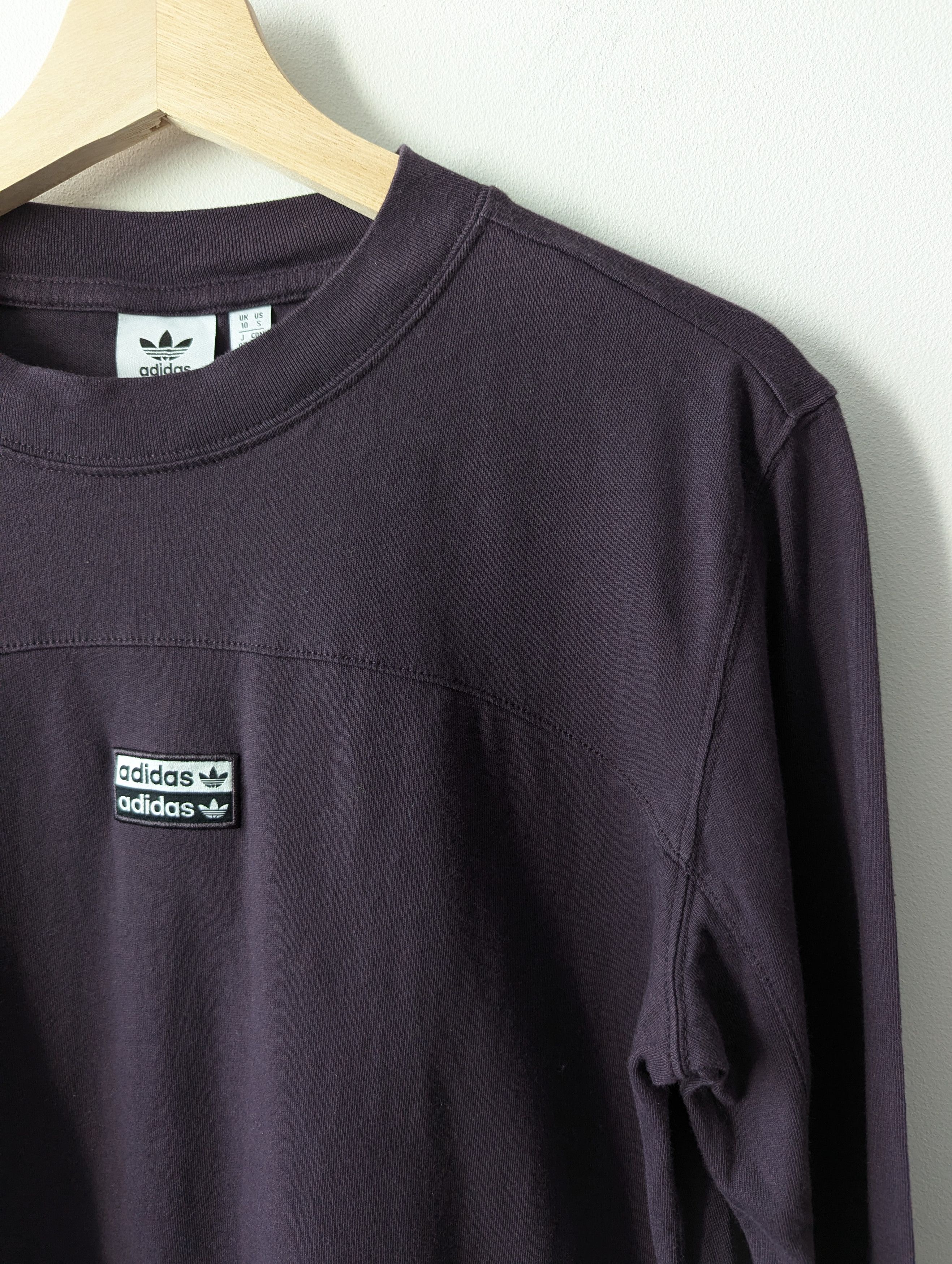Adidas Adidas Originals Trefoil Long Sleeve Shirt S Purple Violet Size US S / EU 44-46 / 1 - 7 Thumbnail
