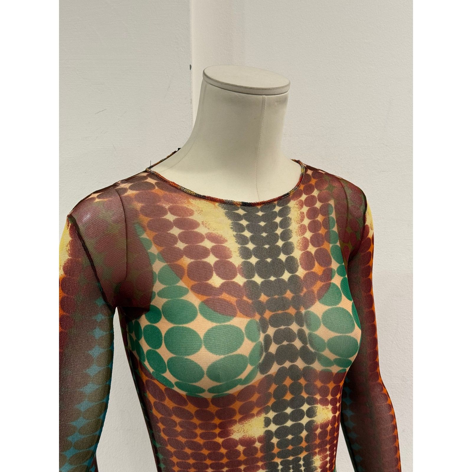 Jean Paul Gaultier F/W1995 Jean Paul Gaultier cyber dot mesh top Size S / US 4 / IT 40 - 4 Thumbnail