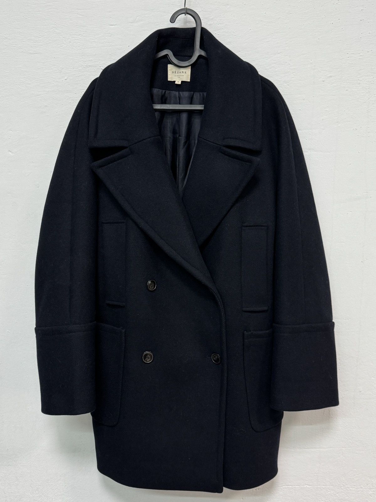 Sezane Sezane Paris Wool Coat Nawy Size M / US 6-8 / IT 42-44 - 1 Thumbnail
