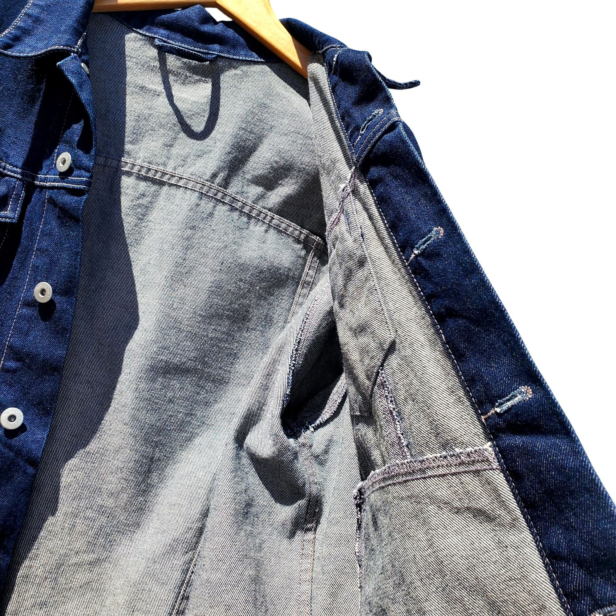 Handmade Frida Kahlo Y2K Portrait Denim Trucker Jacket Hand Painted W Size L / US 10 / IT 46 - 16 Thumbnail