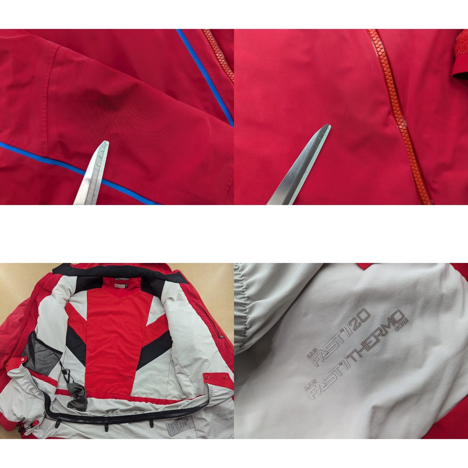 KJUS KJUS Sky Jacket Mens XL Thermo Ski Outdoor Hiking Red Hooded Water Resistant Waterproof Quick Dry Full Zip Activewear Ski Jacket Mens Red Hooded XL Size US XL / EU 56 / 4 - 10 Thumbnail