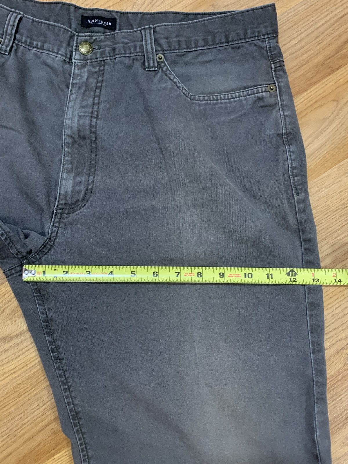 Van Heusen × Vintage 36x29- Van Heusen 5-Pocket Faded Baggy Jean Pants (Grey) Size US 36 / EU 52 - 10 Thumbnail