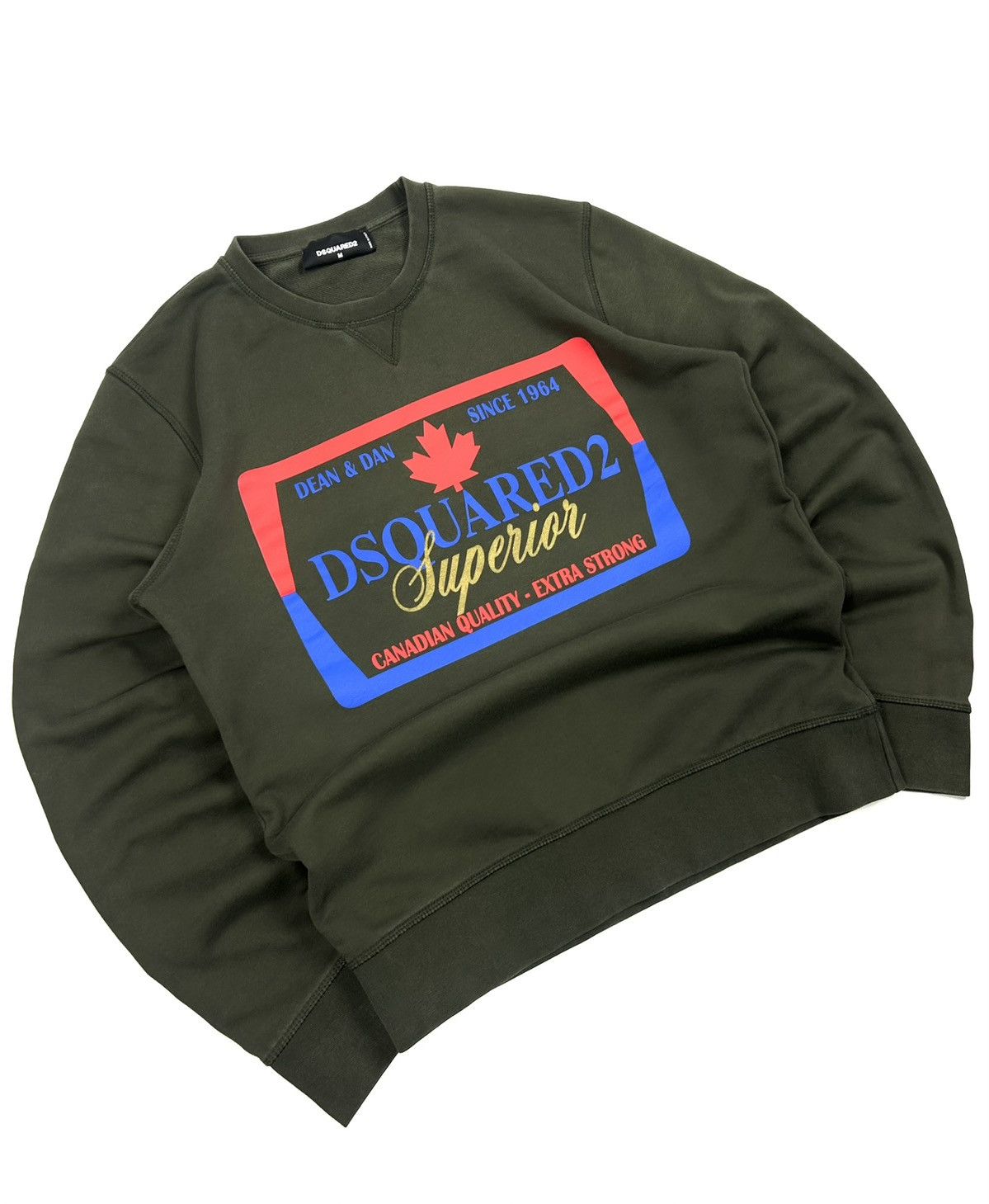 Dsquared2 Luxury Dsquared2 Superior Graphic Sweatshirt Green Vintage Size US M / EU 48-50 / 2 - 2 Thumbnail