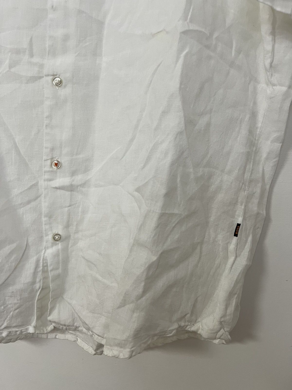 Hugo Boss Boss linen short short sleeve XL Size US XL / EU 56 / 4 - 3 Thumbnail