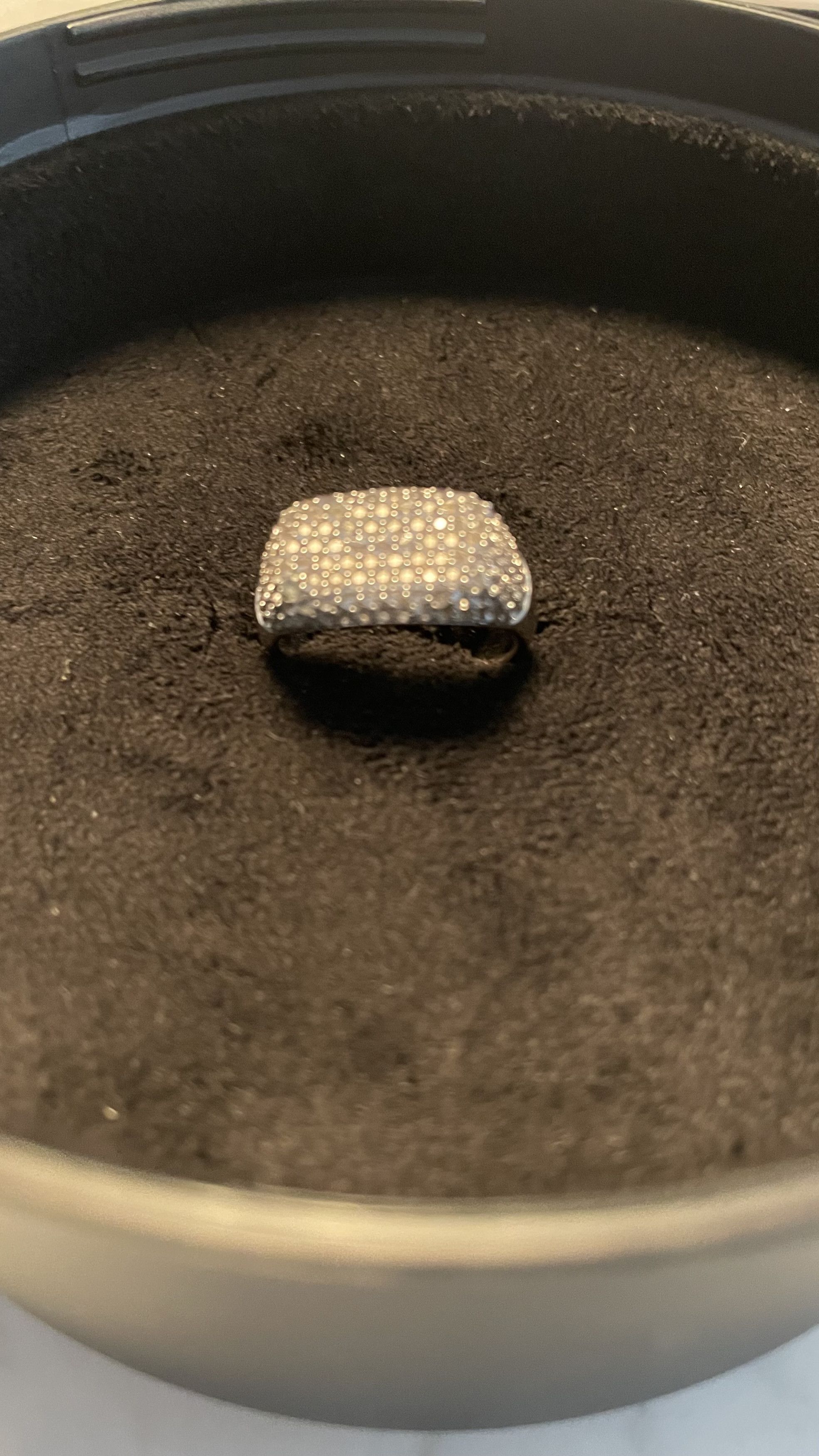 Tom Wood Tom Wood Michael sterling silver crystal signet ring size 54 Size ONE SIZE - 7 Thumbnail