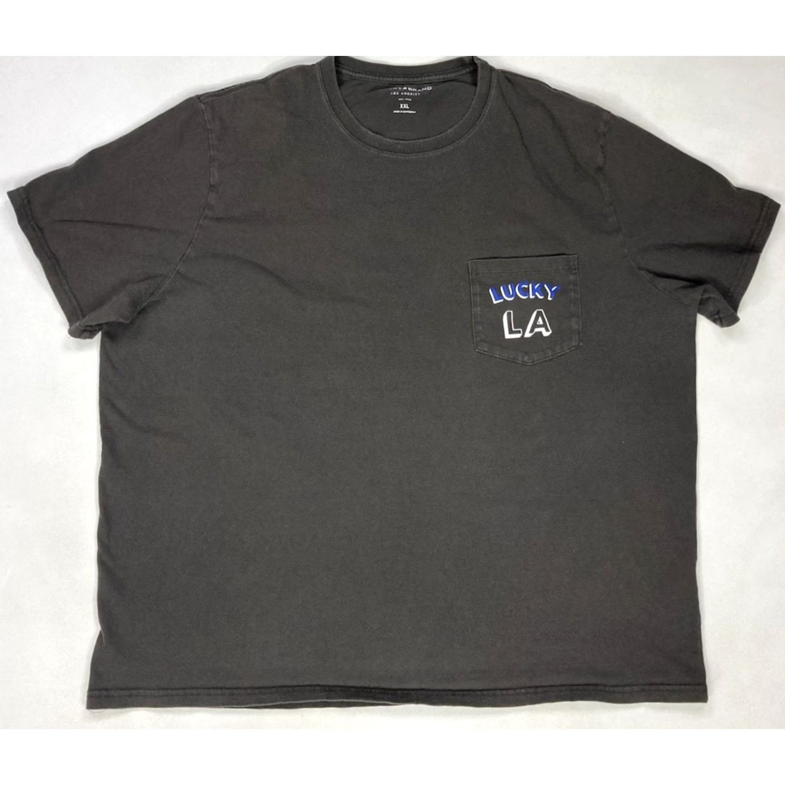Lucky Brand VINTAGE Lucky Brand Los Angeles Graphic Pocket T-shirt Men XXL Gray Size US XXL / EU 58 / 5 - 3 Thumbnail
