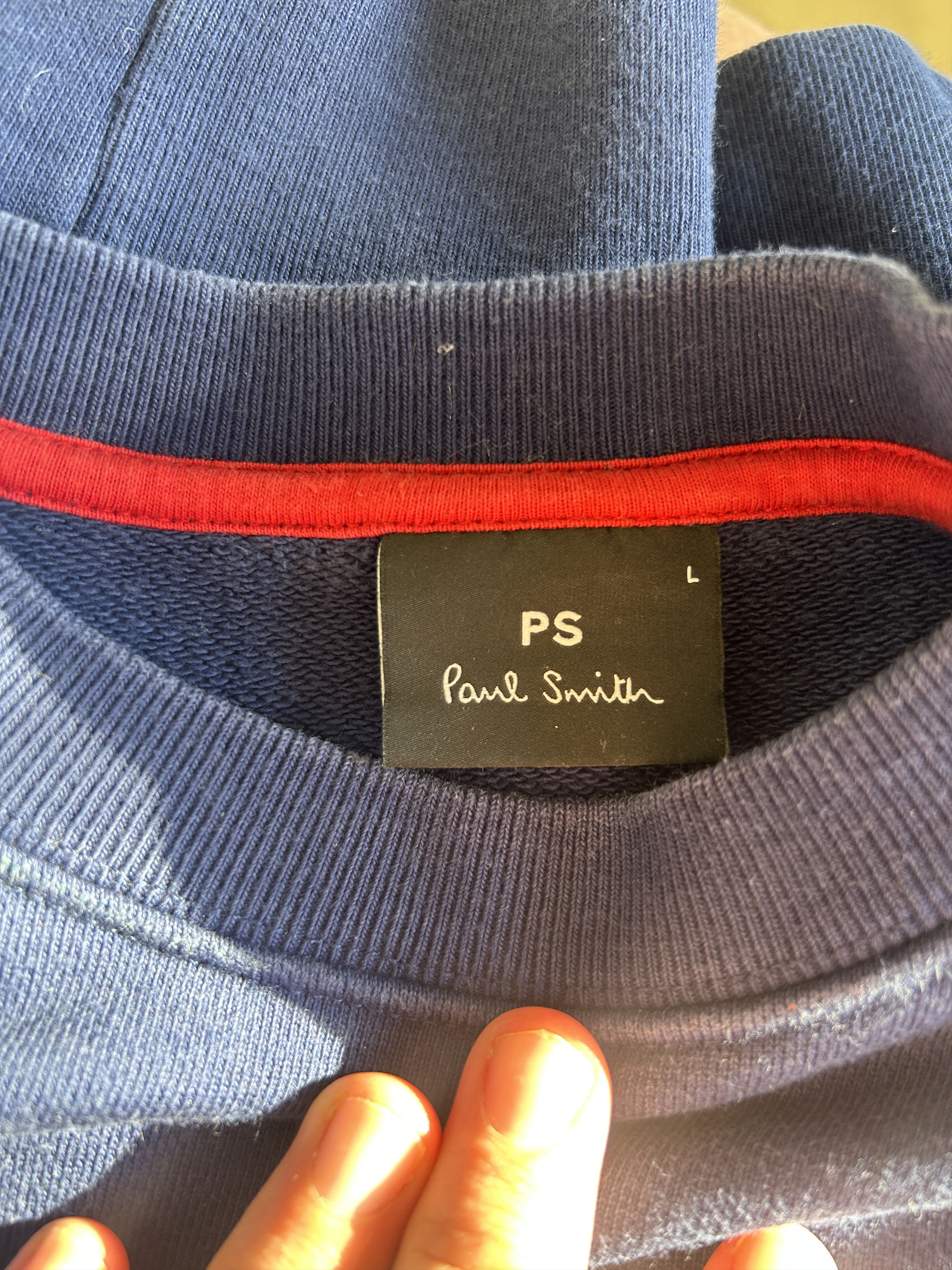 Paul Smith Navy Blue Paul Smith Zebra Crewneck Sweatshirt Size US L / EU 52-54 / 3 - 3 Thumbnail