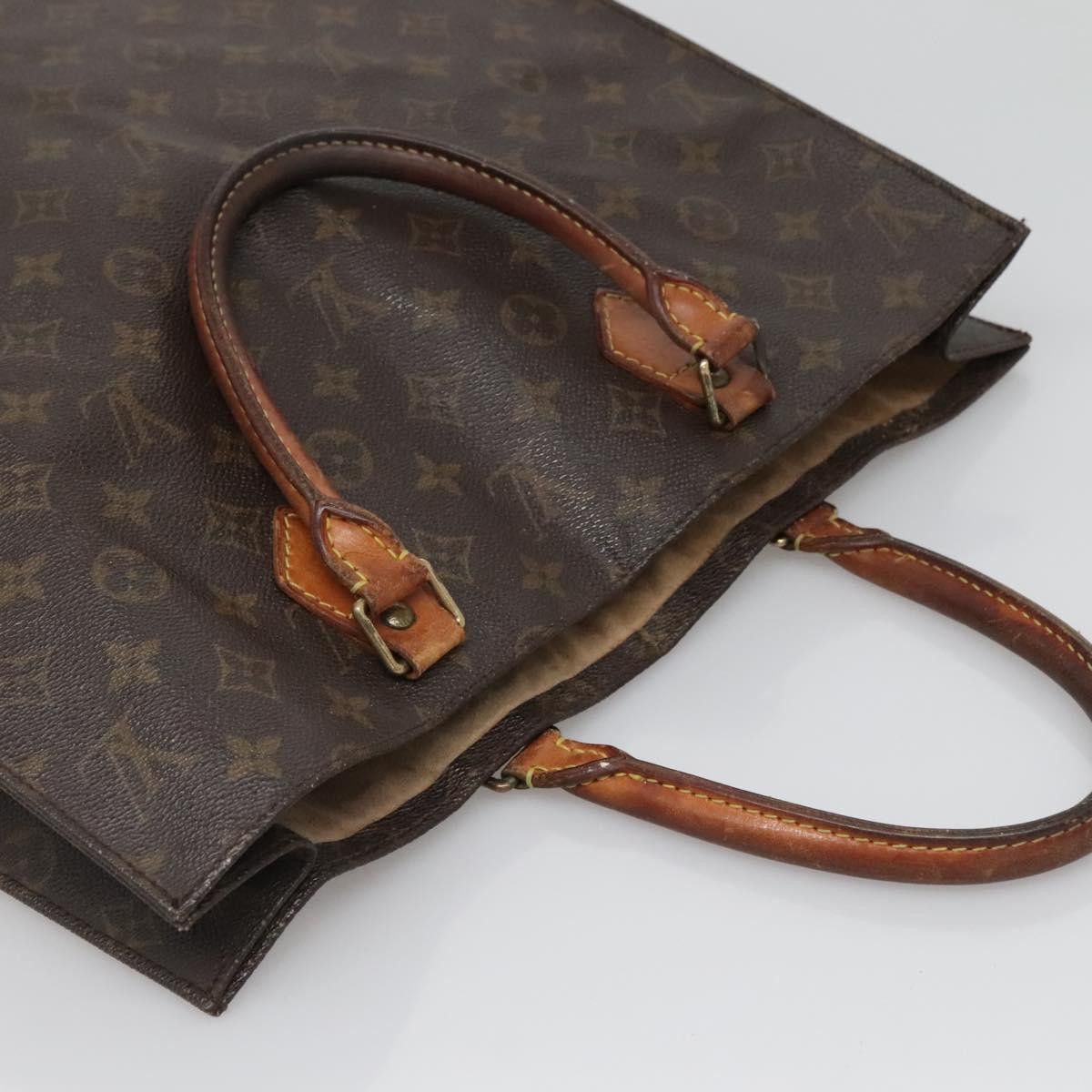 Louis Vuitton LOUIS VUITTON Monogram Sac Plat Hand Bag M51140 Size ONE SIZE - 6 Thumbnail
