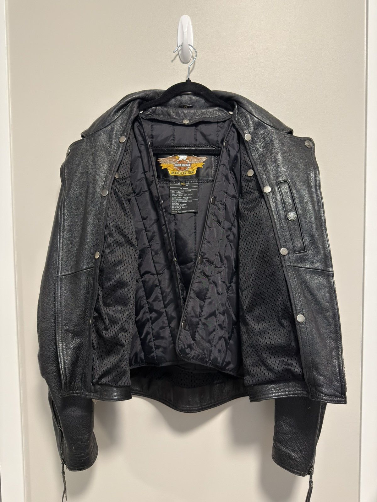 Harley Davidson Harley Davidson Black Leather Jacket "Nevada" with Liner XL Size US XL / EU 56 / 4 - 3 Thumbnail
