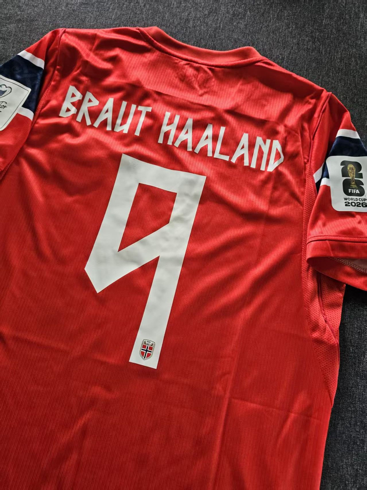 Other 2026 World Cup Norway #9 Erling Haaland Jersey Home Size US M / EU 48-50 / 2 - 7 Thumbnail