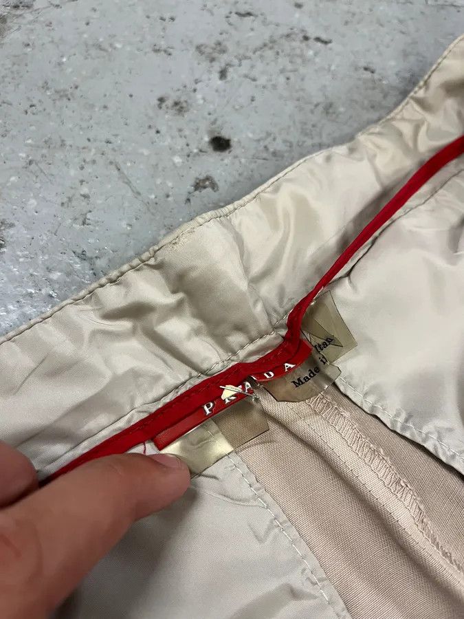 Prada × Vintage 2000s Prada Beige Contemporary Utility Pants Size US 30 / EU 46 - 18 Thumbnail