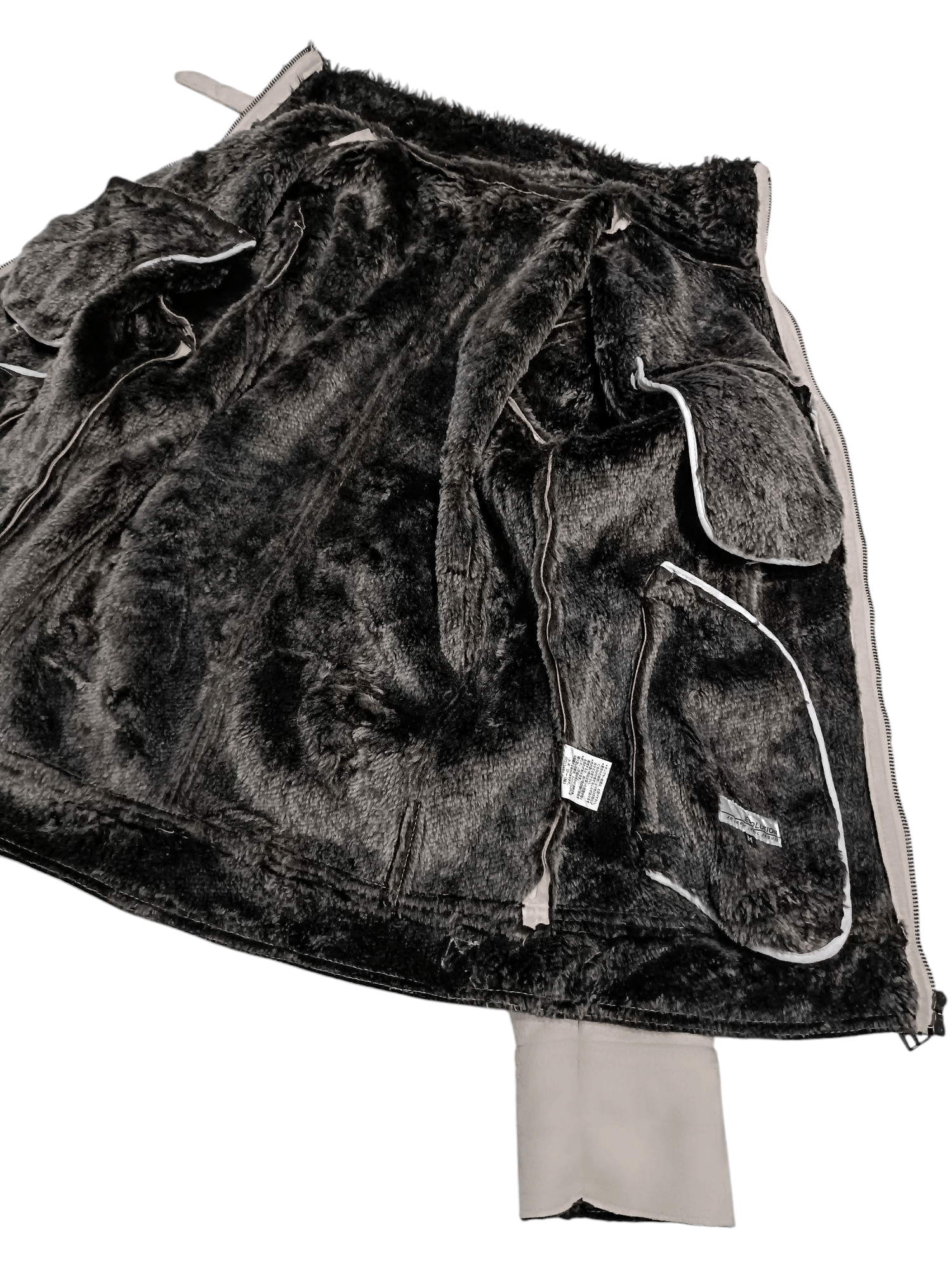 Japanese Brand Japanese Brand Faux Fur Leather Jacket Beige Size US M / EU 48-50 / 2 - 7 Thumbnail