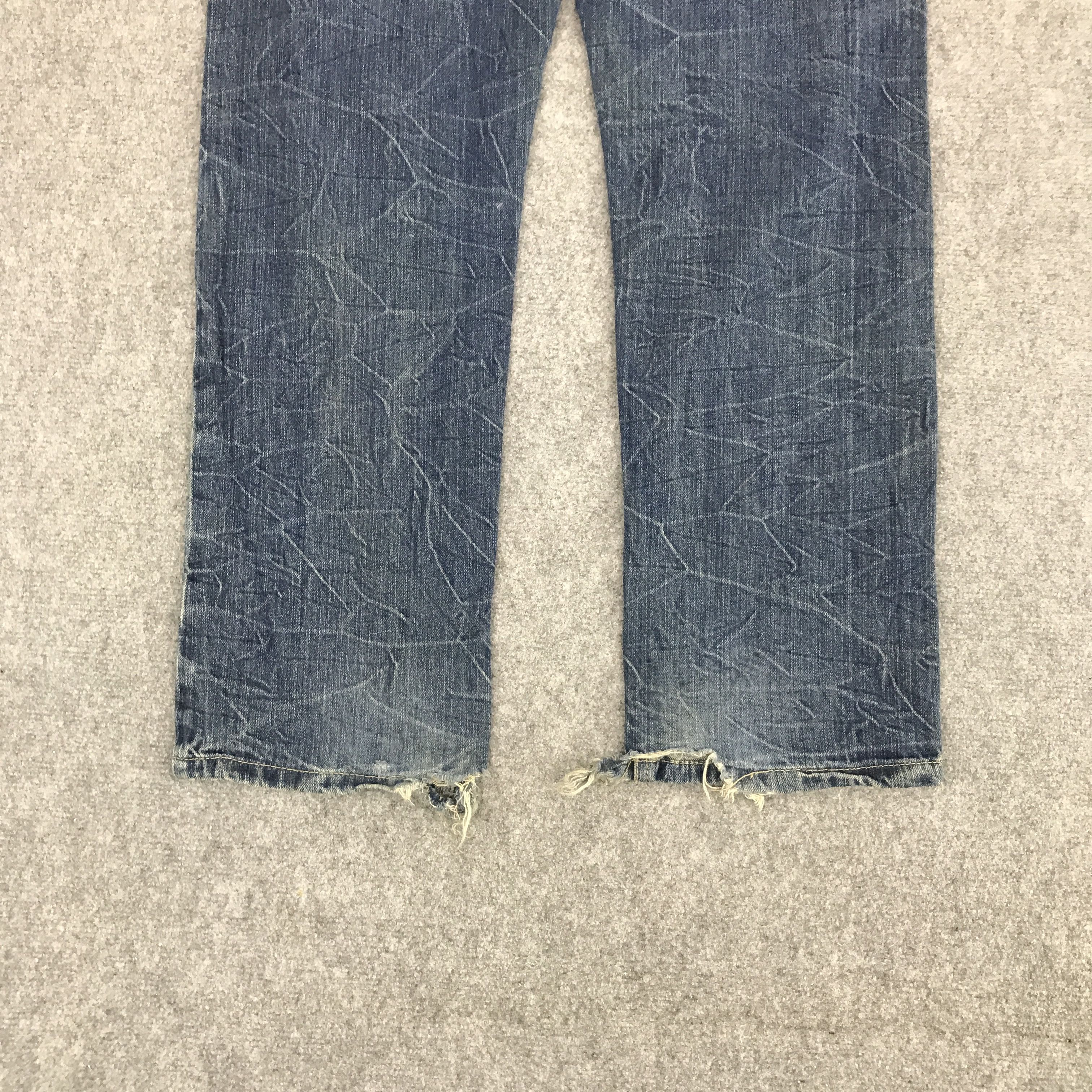 Japanese Brand JAPANESE BRAND DISTRESSED DENIM PATCHWORK JEANS Size US 30 / EU 46 - 6 Thumbnail