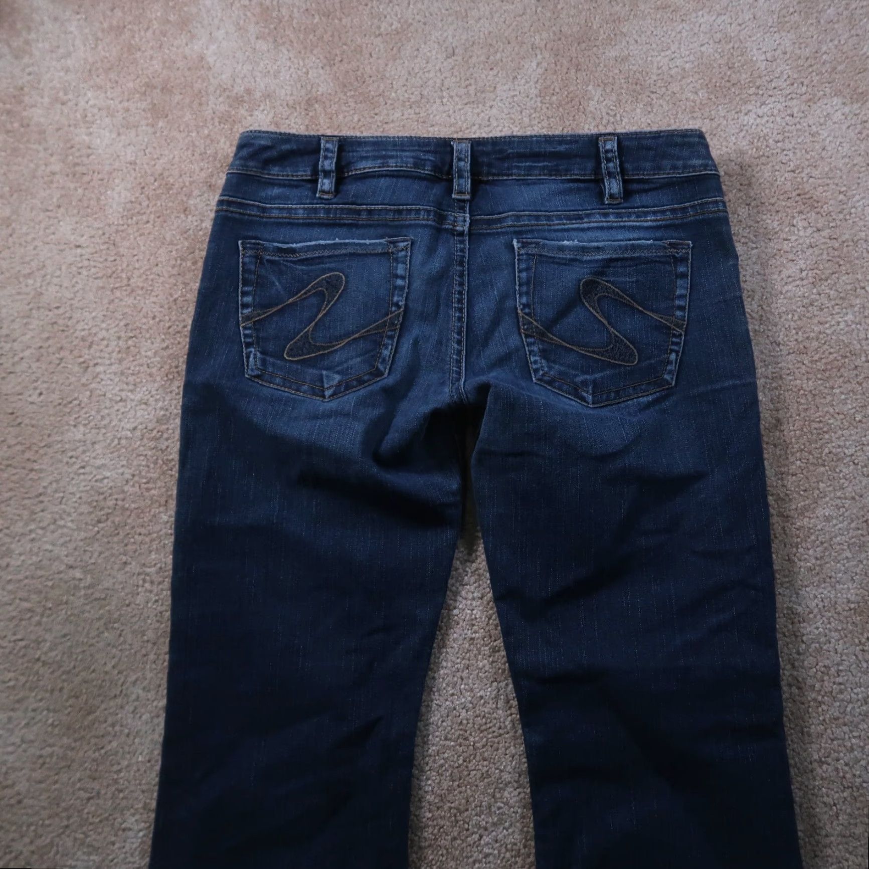 Silver Jeans Co. Silver Jeans Tuesday Jeans Women's 33x33 Blue Denim Bootcut Stretch Slim 5-Pocket Inseam 33 Regular Size 24" / US 00 / IT 34 - 6 Thumbnail