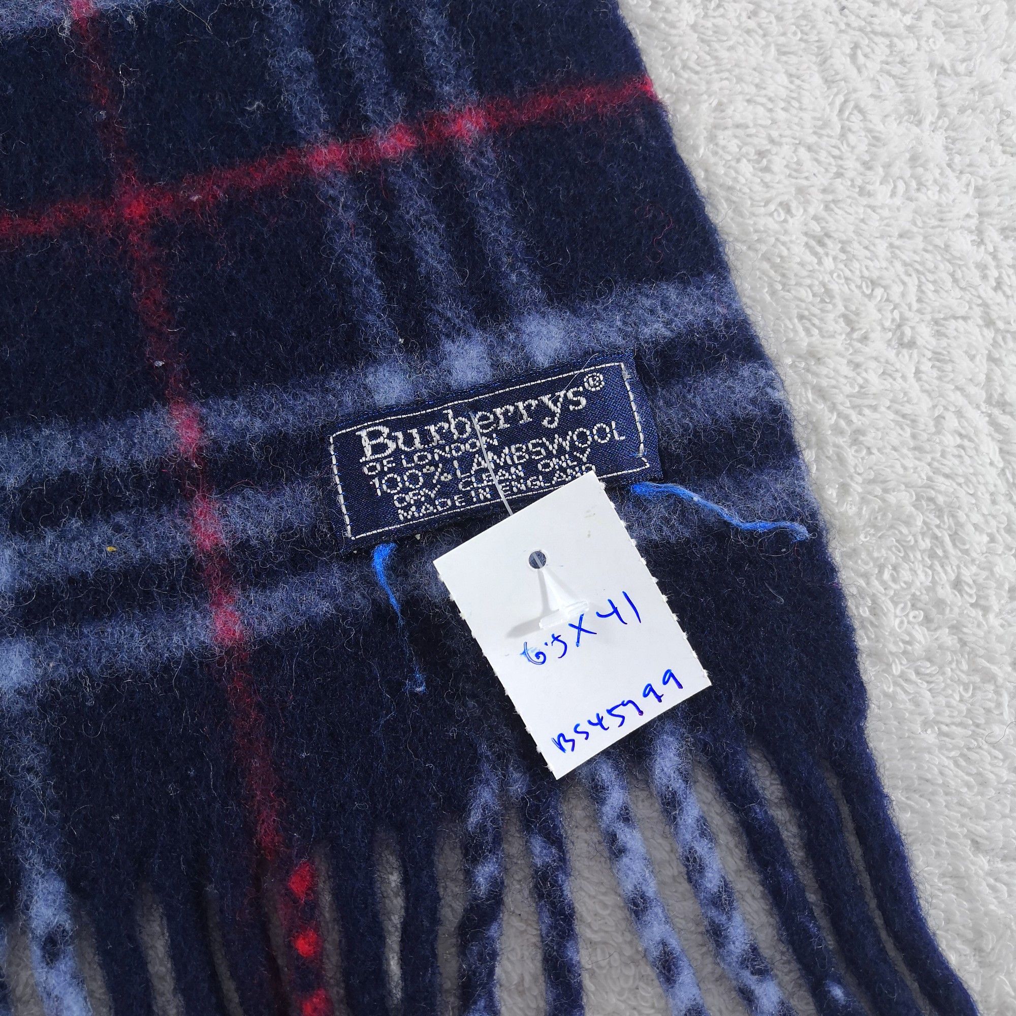 Burberry Vintage Burberry Scarf Wool Cashmere Scarves Size ONE SIZE - 4 Thumbnail