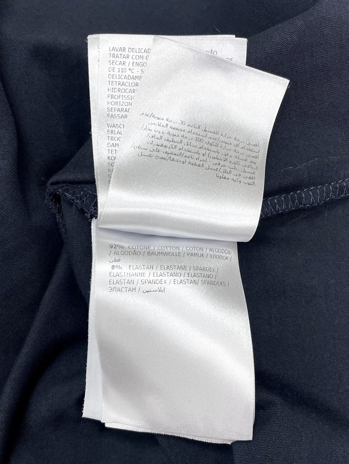 Moncler Moncler Slim Fit Tricolour Sleeve T-Shirt – Navy Size US XL / EU 56 / 4 - 12 Thumbnail