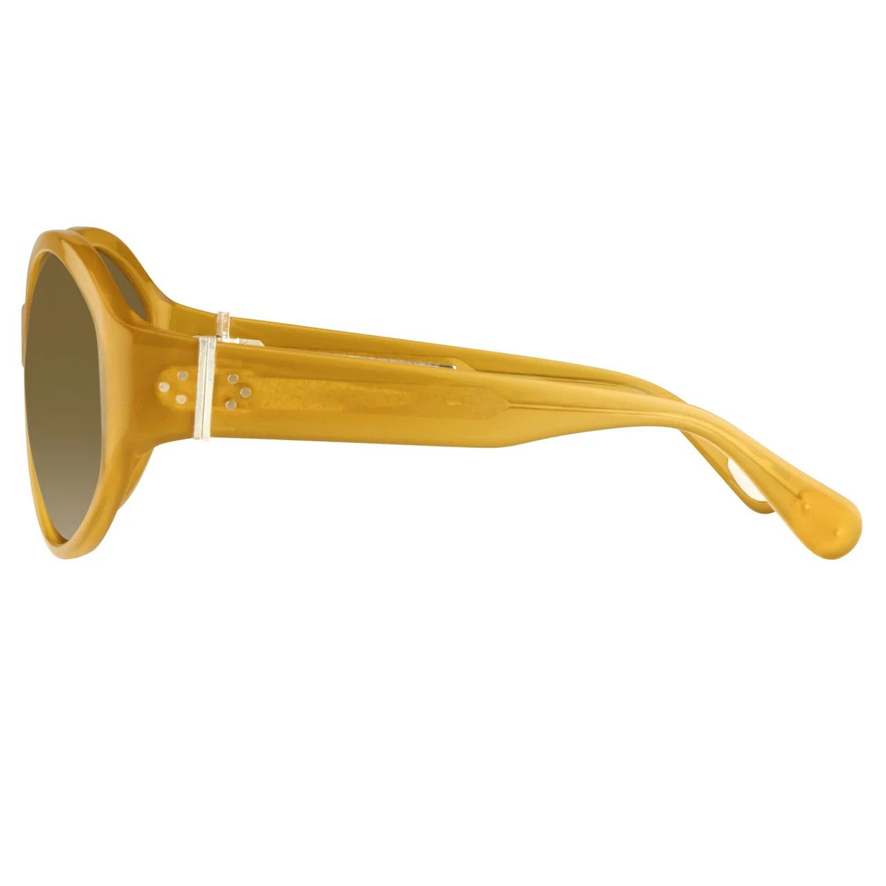 Ann Demeulemeester Ann Demeulemeester Sunglasses Oversized Honey and Green Size ONE SIZE - 4 Thumbnail