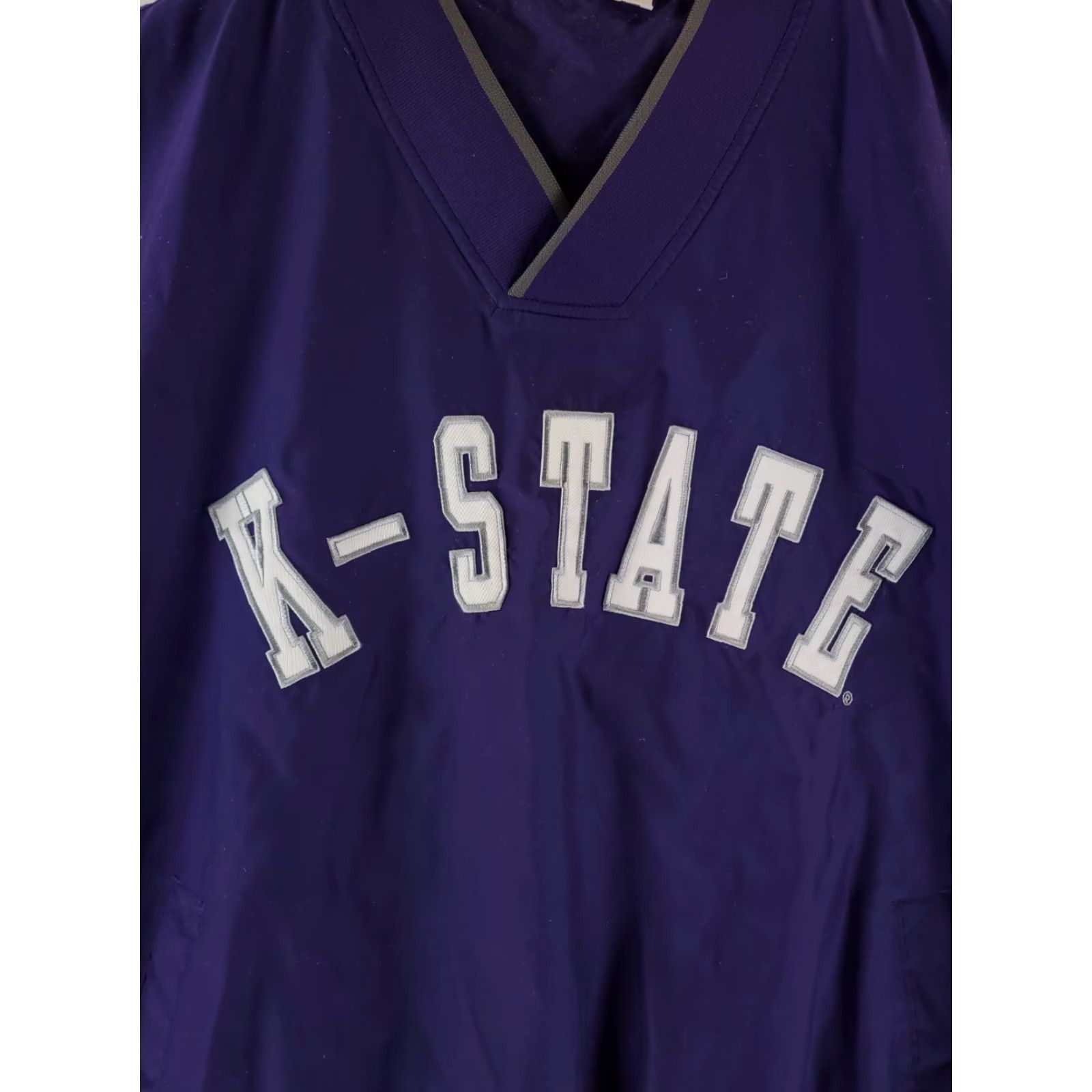 Vintage VINTAGE K State University Red Oak PullOver Windbreaker Jacket Purple XL Mens Size US XL / EU 56 / 4 - 2 Thumbnail