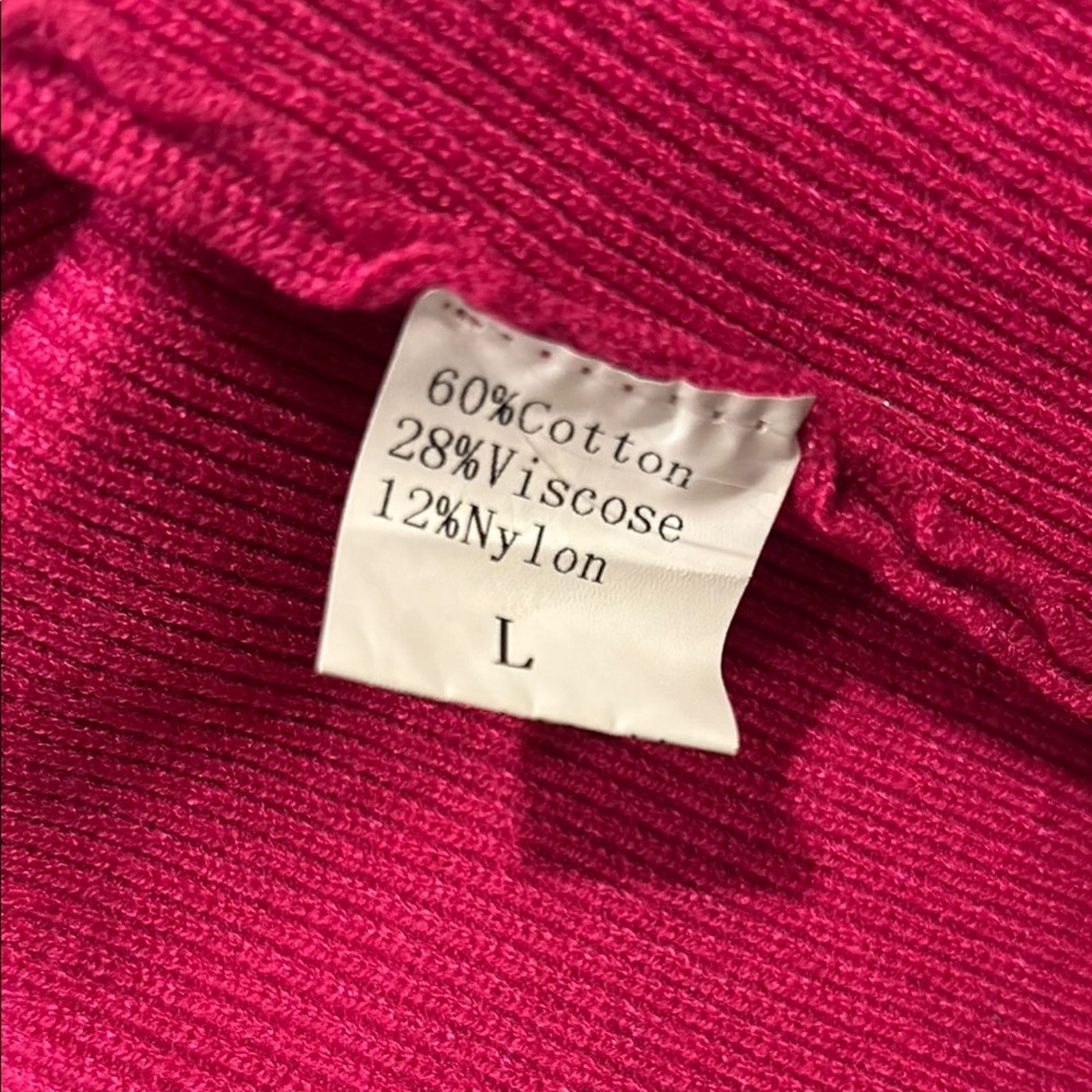 The Unbranded Brand Pink Strapless Knit Top - Size Large Size L / US 10 / IT 46 - 3 Thumbnail