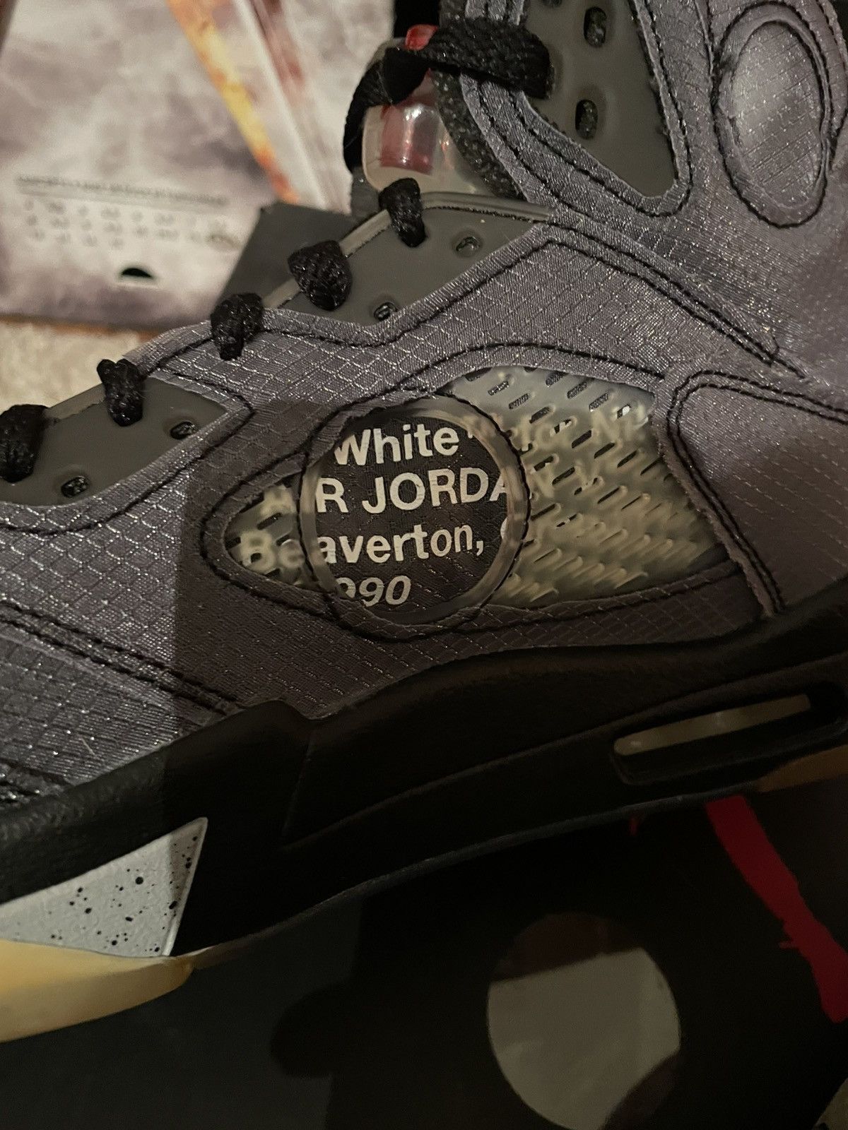 Jordan Brand × Off-White OFF WHITE x Jordan 5 Muslin Size US 10.5 / EU 43-44 - 19 Thumbnail