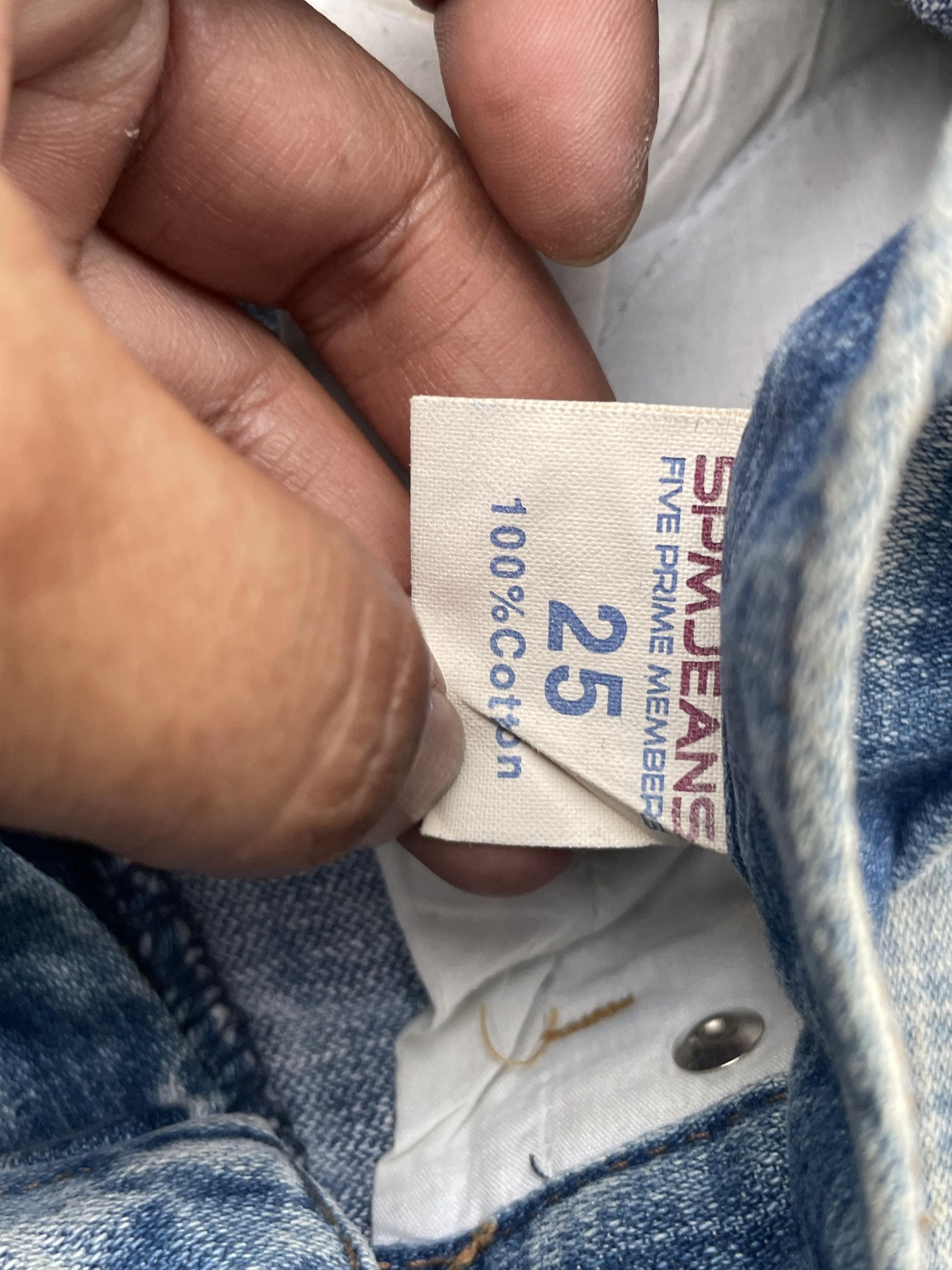 Japanese Brand Flare 5pm Distresed Denim Size 29" - 9 Thumbnail
