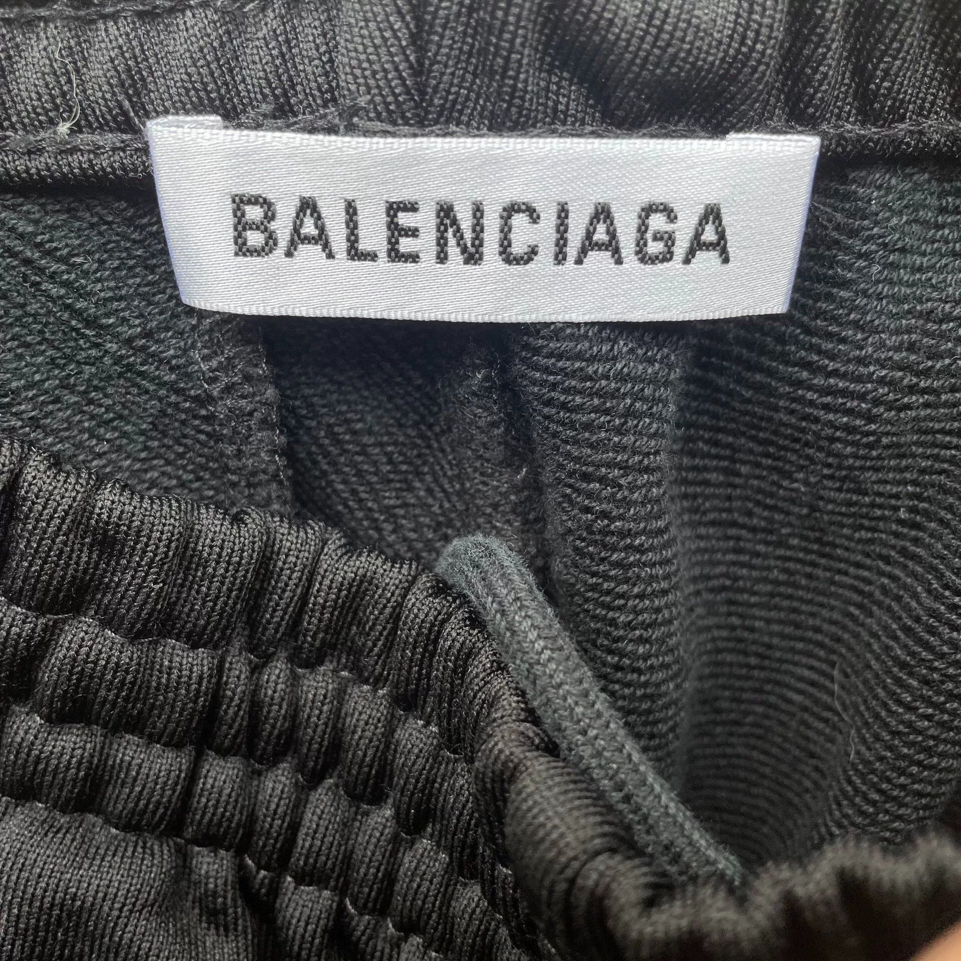 Balenciaga black balenciaga logo embroidered track pants Size US 34 / EU 50 - 3 Thumbnail