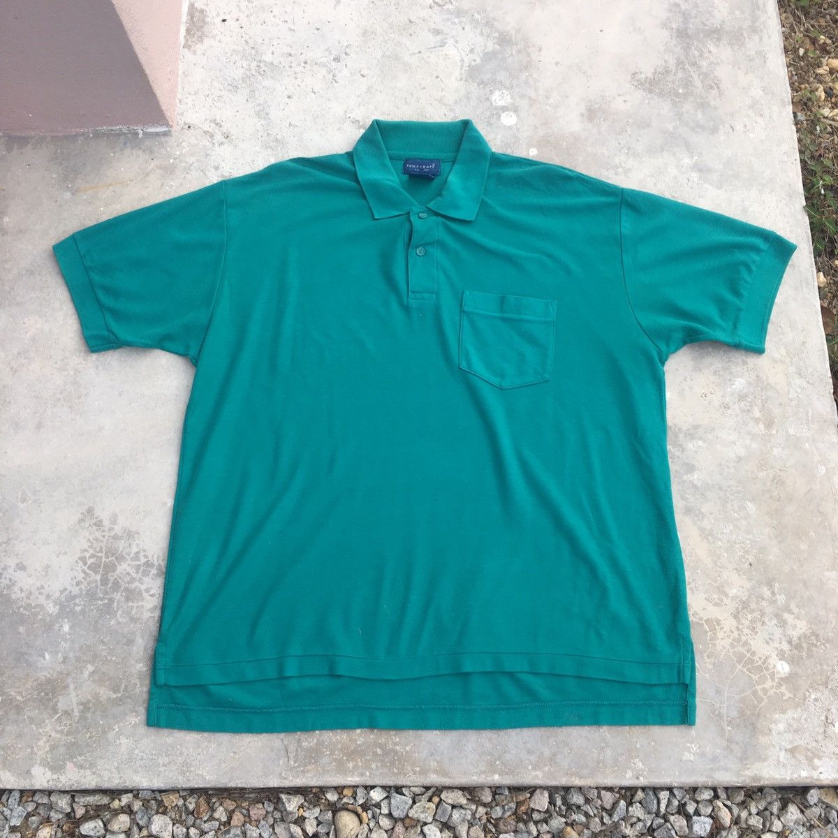 Towncraft × Vintage Vintage Towncraft Green Polo Tee Size US XL / EU 56 / 4 - 1 Thumbnail